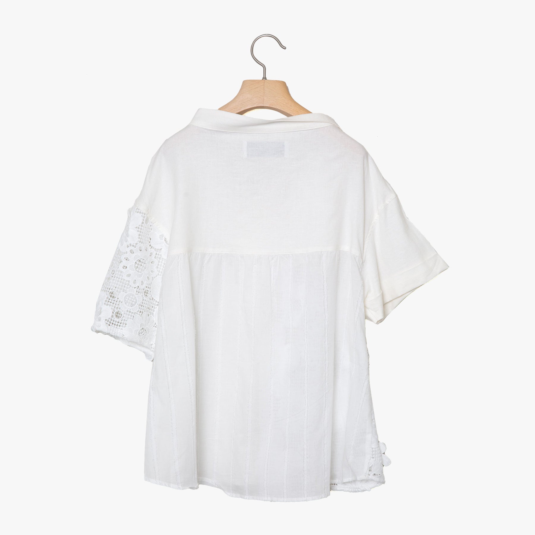 BSD25SS-16_White | Freehands Patern Shirt | Color:White【BEDSIDEDRAMA_ベッドサイドドラマ】【入荷予定アイテム・入荷連絡可能】