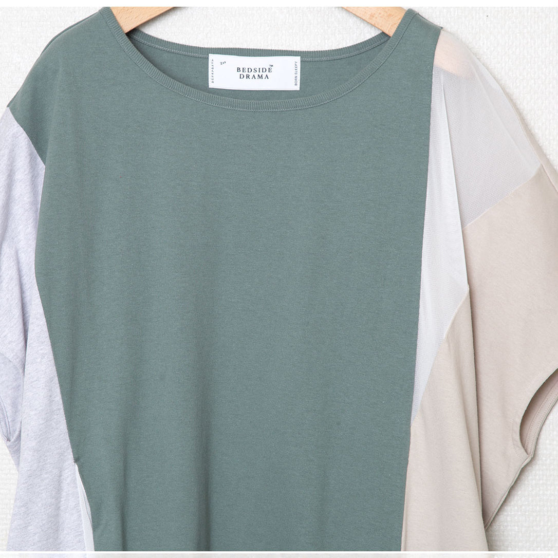 BSD25SS-20_Mint | Color Scheme Dress Tee | Color:Mint【BEDSIDEDRAMA_ベッドサイドドラマ】【入荷予定アイテム・入荷連絡可能】