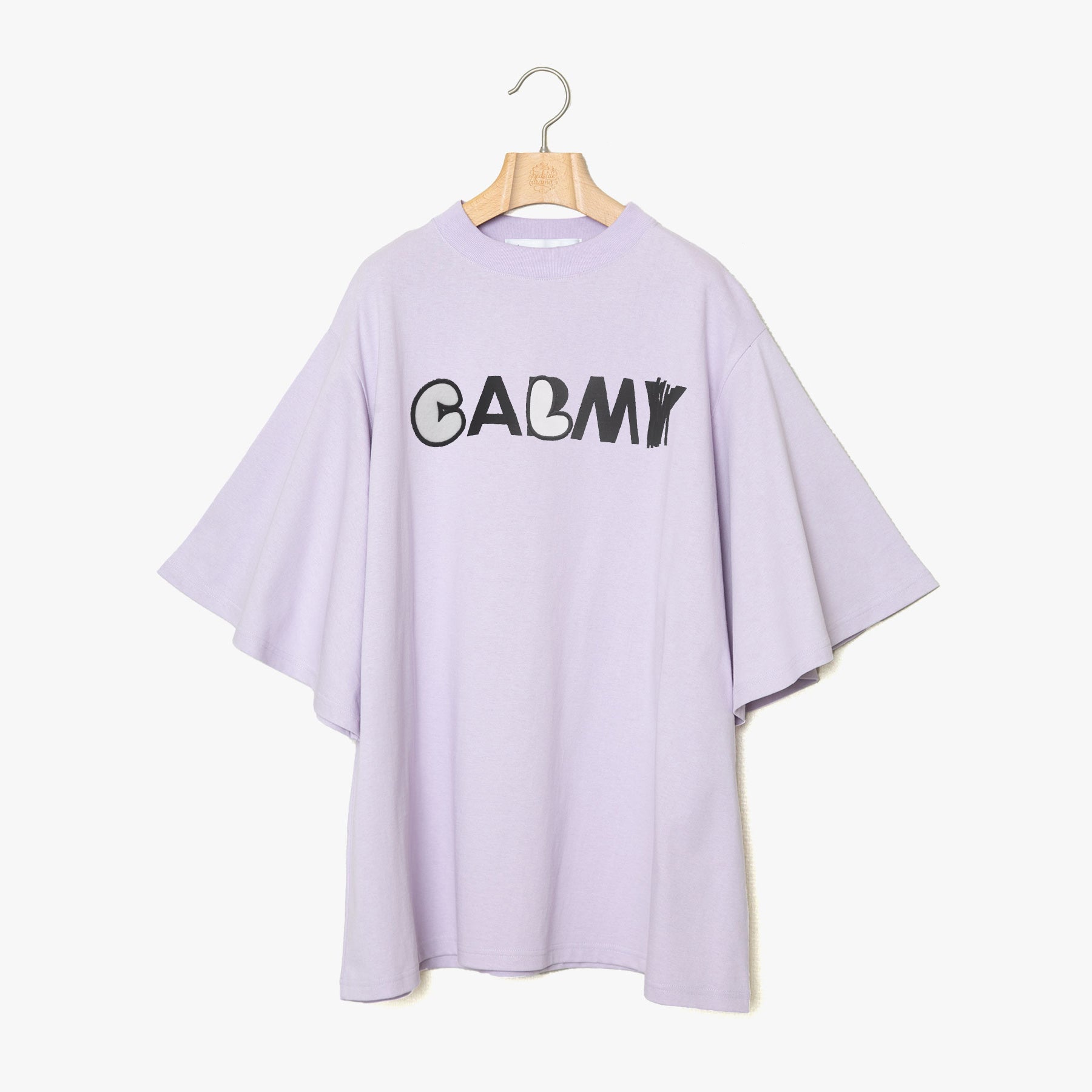 BSD25SS-21A_Purple | CALM Flare Tee | Color:Purple【BEDSIDEDRAMA_ベッドサイドドラマ】【入荷予定アイテム・入荷連絡可能】