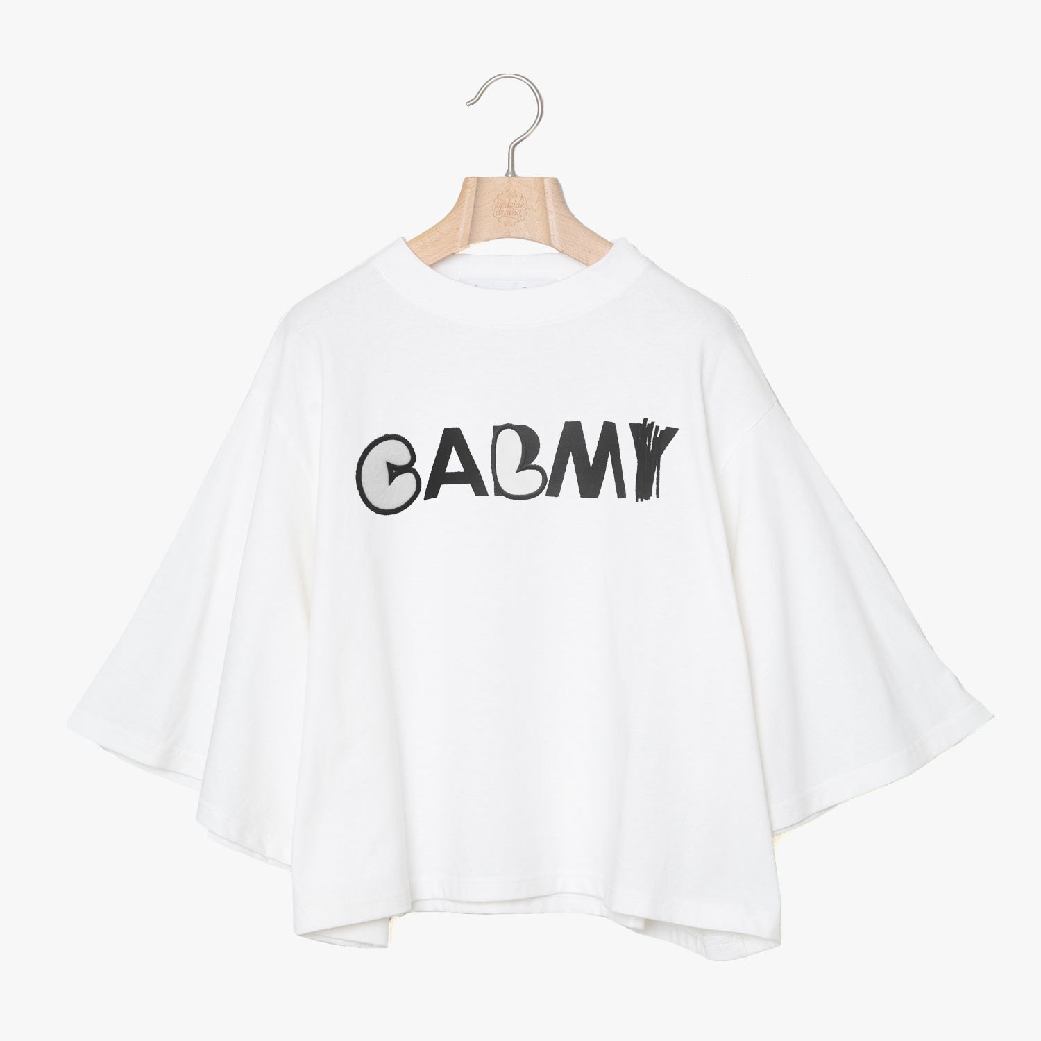 BSD25SS-21A_White | CALM Flare Tee | Color:White【BEDSIDEDRAMA_ベッドサイドドラマ】【入荷予定アイテム・入荷連絡可能】