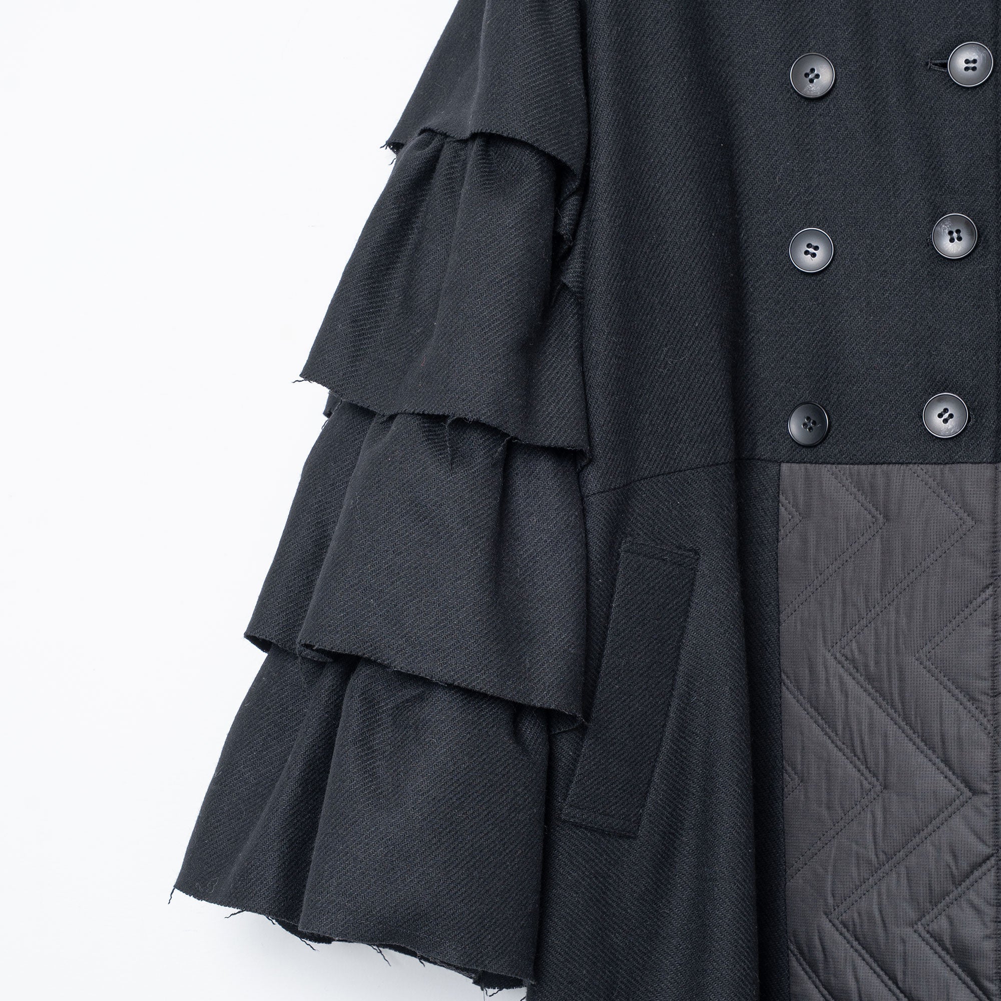 Dreamin' Mix Wide Coat – Black | BEDSIDEDRAMA | 入荷予定アイテム