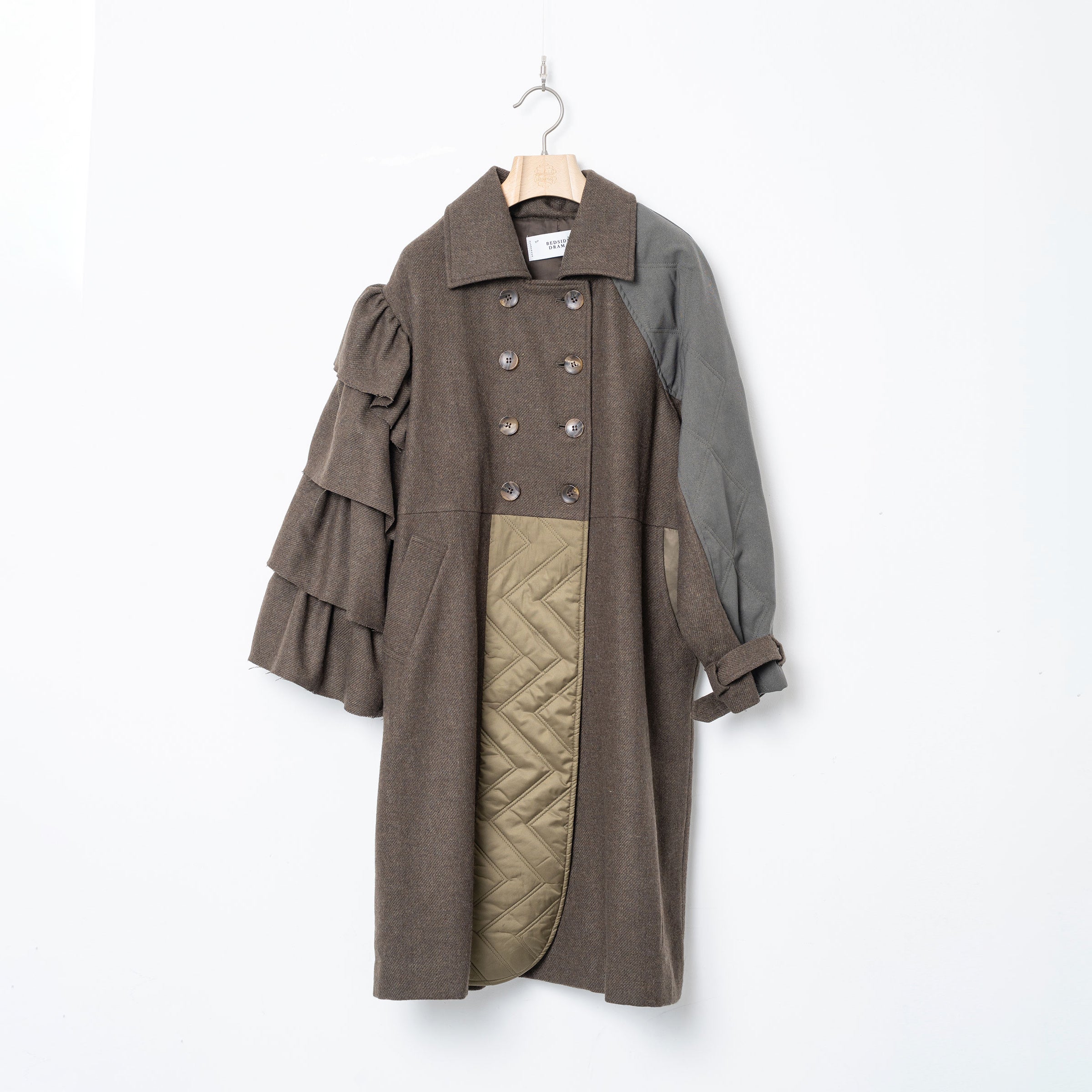 Dreamin' Mix Wide Coat – Khaki | BEDSIDEDRAMA | 入荷予定アイテム