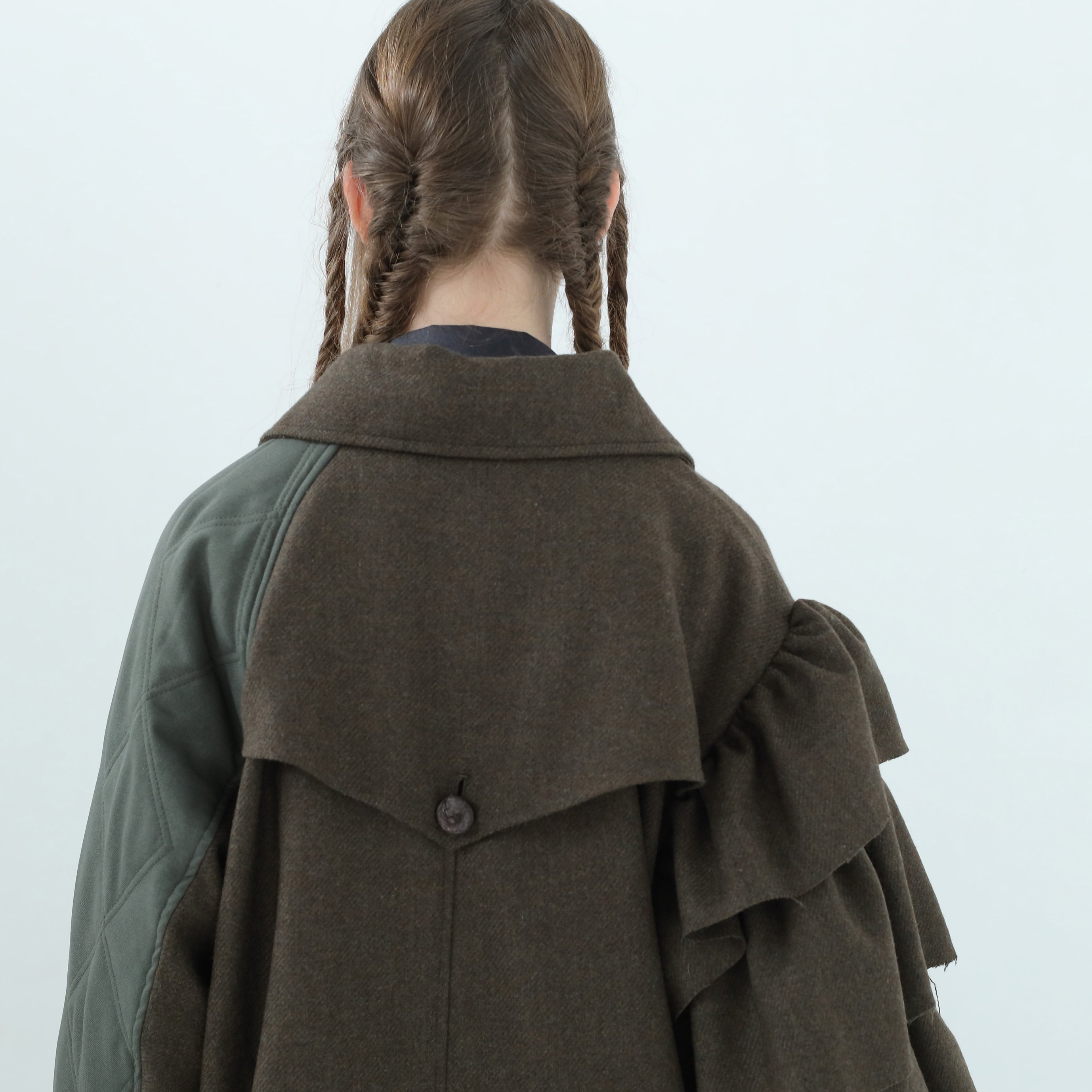 Dreamin' Mix Wide Coat – Khaki | BEDSIDEDRAMA | 入荷予定アイテム