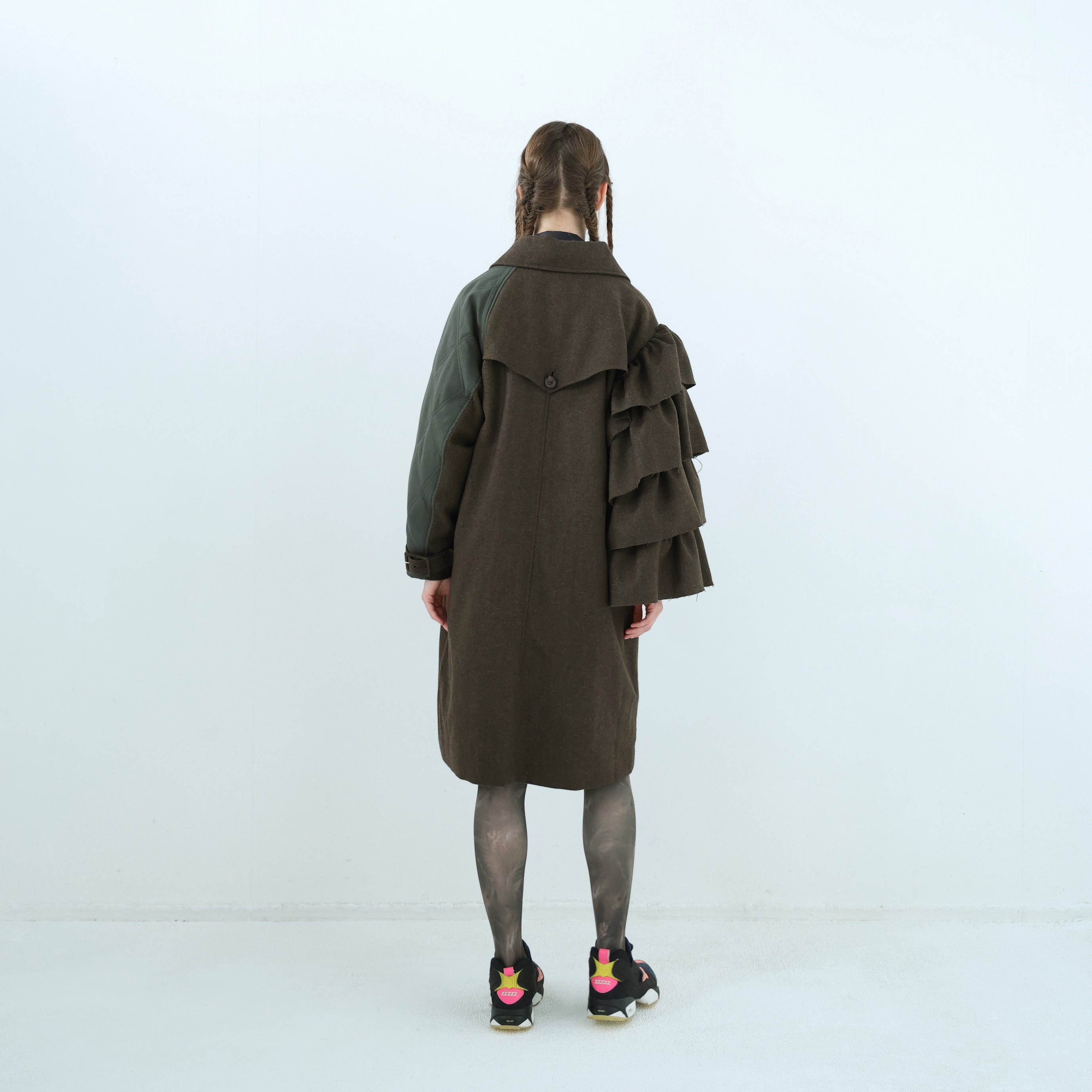 Dreamin' Mix Wide Coat – Khaki | BEDSIDEDRAMA | 入荷予定アイテム