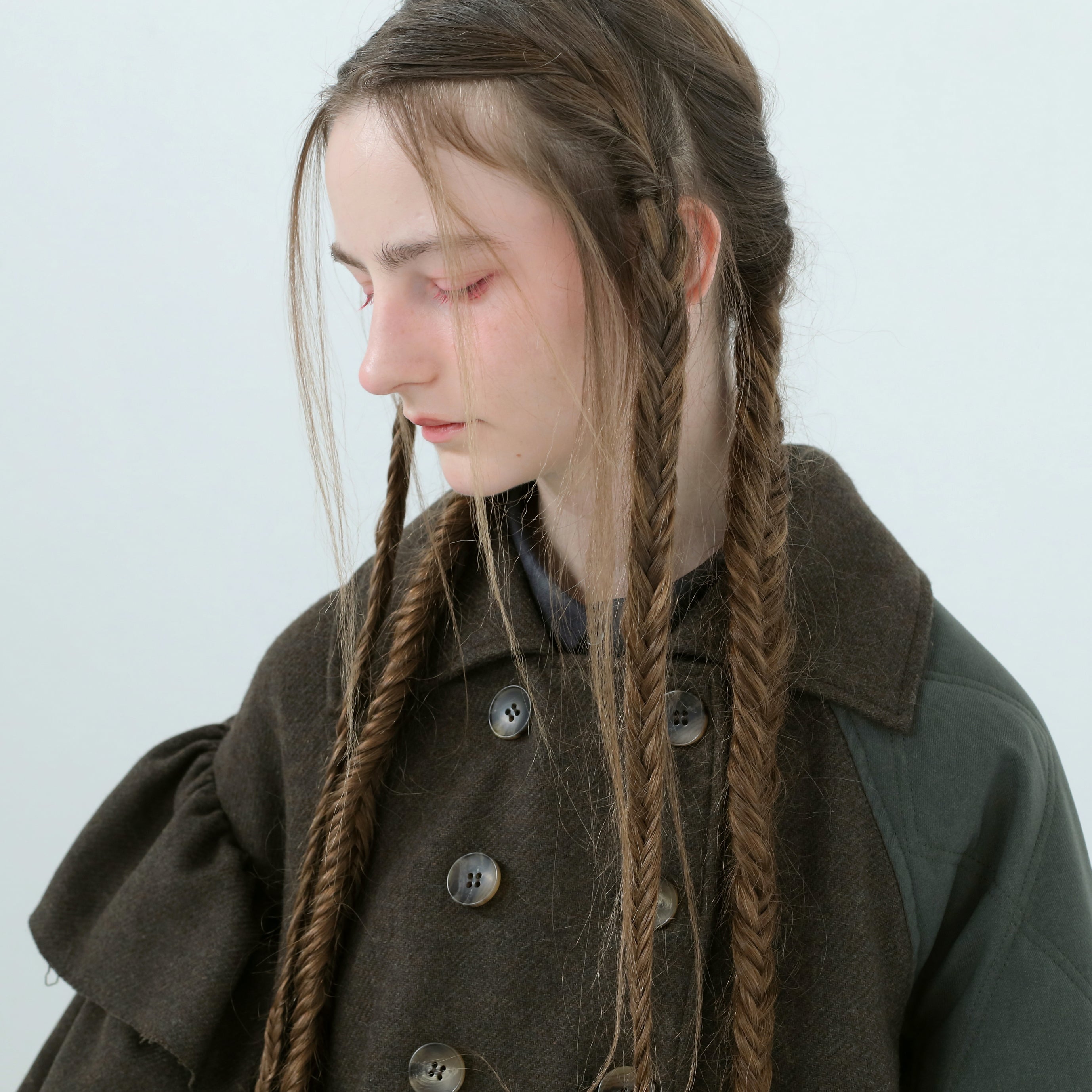 Dreamin' Mix Wide Coat – Khaki | BEDSIDEDRAMA | 入荷予定アイテム