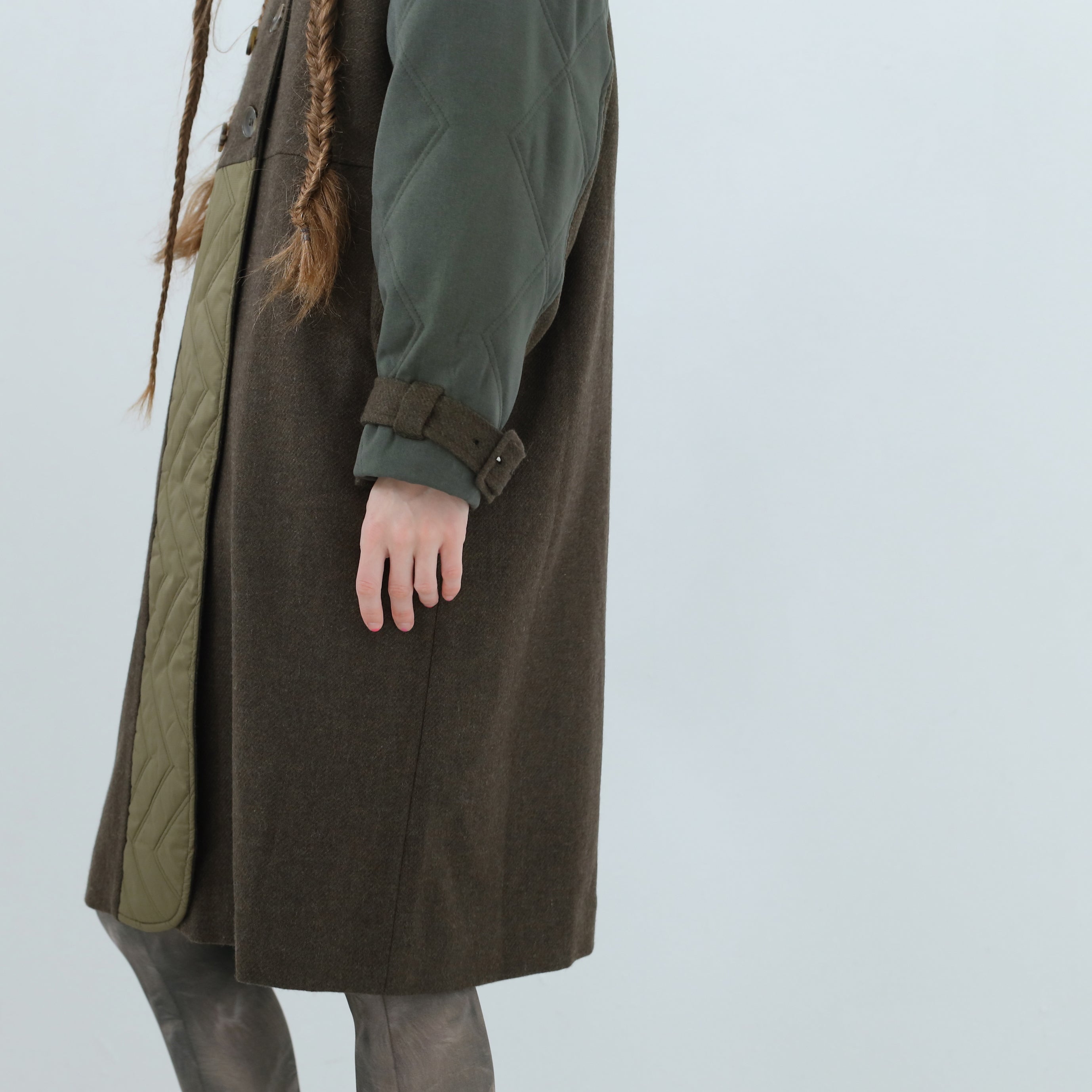 Dreamin' Mix Wide Coat – Khaki | BEDSIDEDRAMA | 入荷予定アイテム