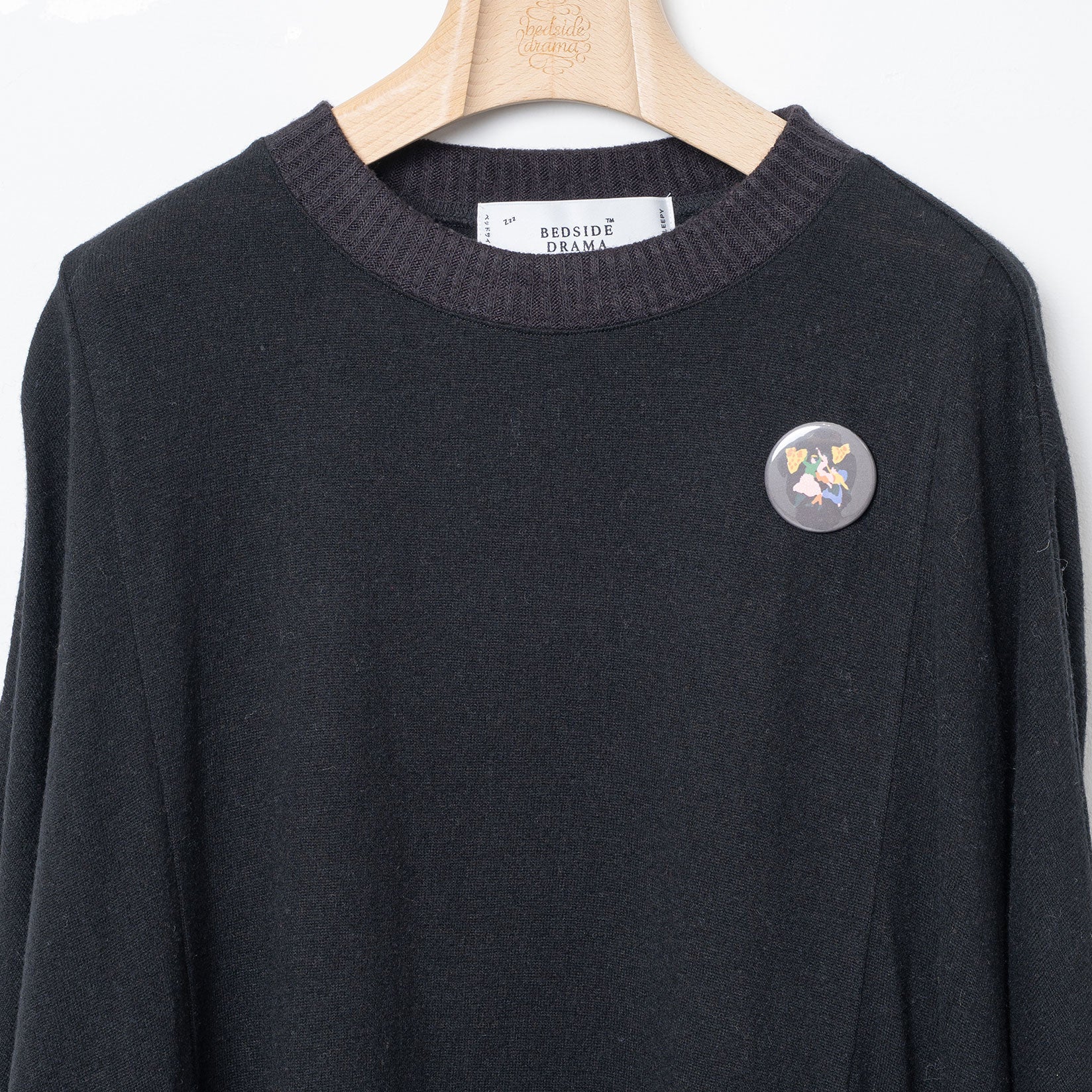 Pattern Switch Wide Dress – Black | BEDSIDEDRAMA | 入荷予定アイテム