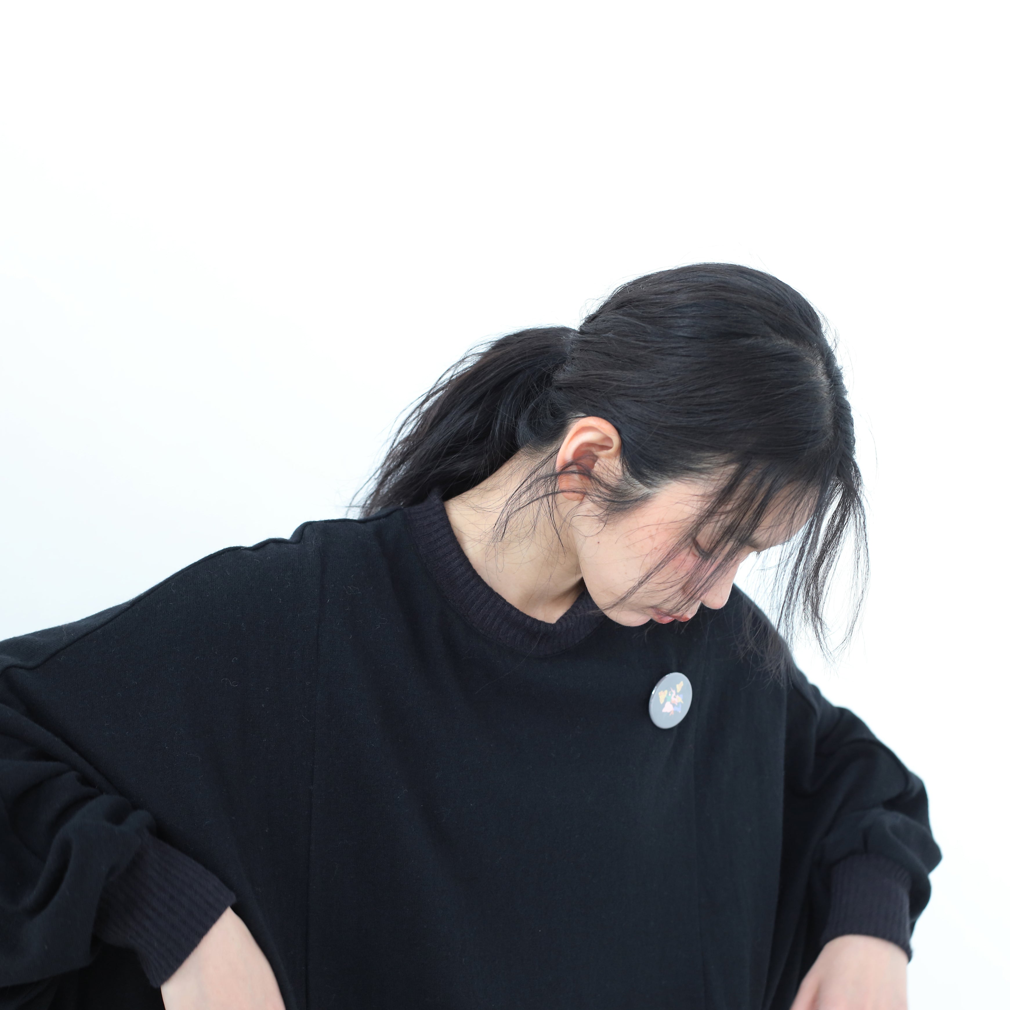 Pattern Switch Wide Dress – Black | BEDSIDEDRAMA | 入荷予定アイテム