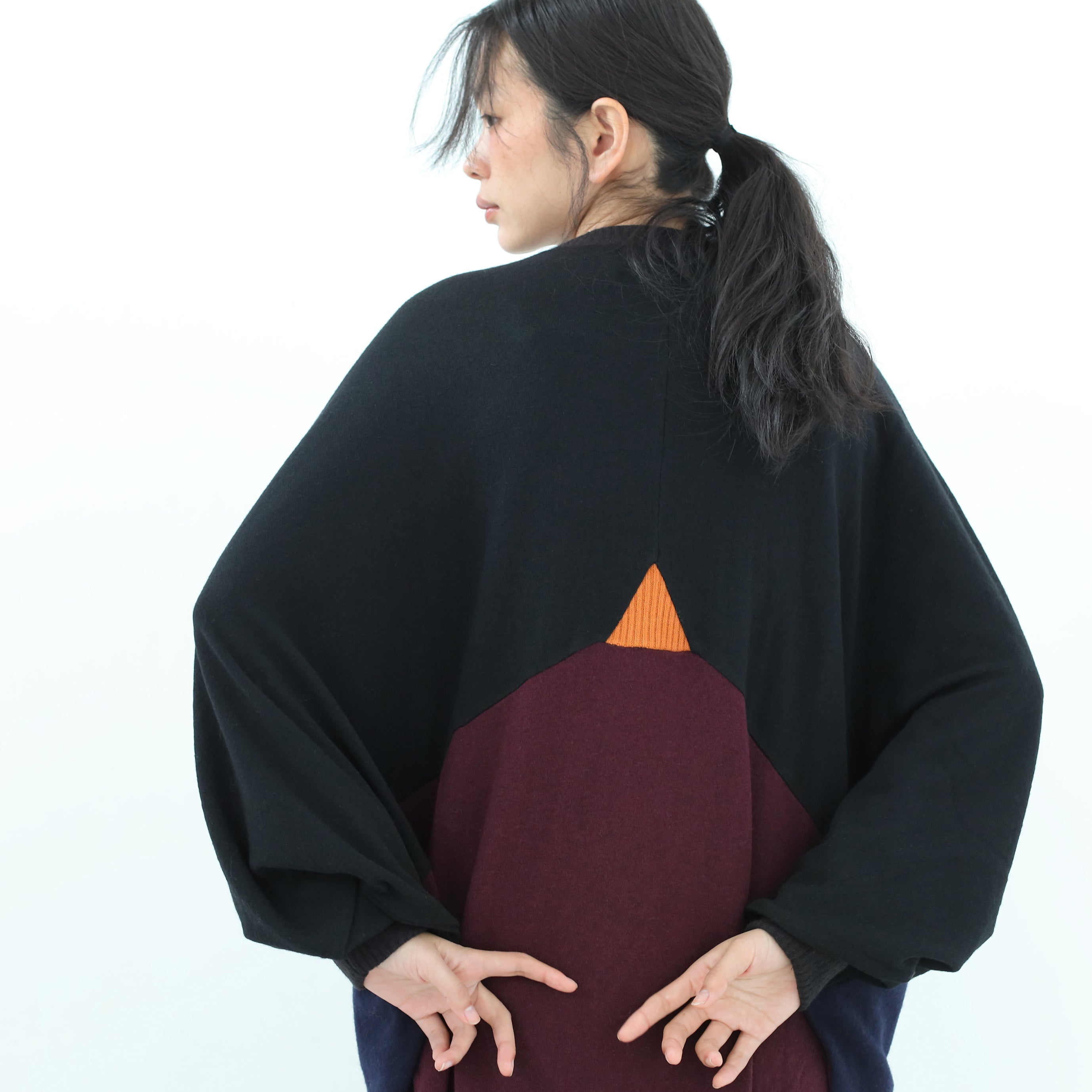Pattern Switch Wide Dress – Black | BEDSIDEDRAMA | 入荷予定アイテム