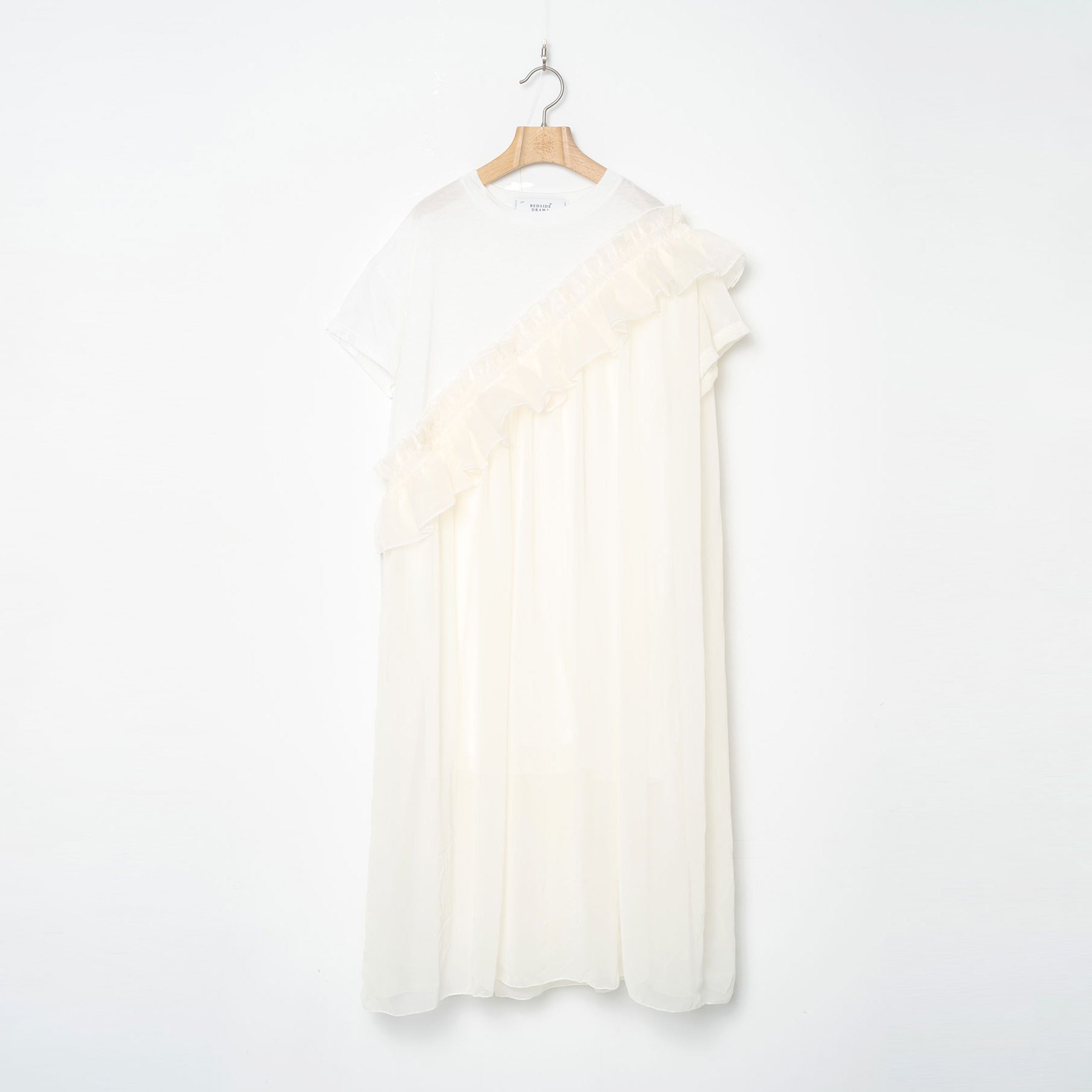 Tutu Frill Tee Dress | Color_White | No_BSD26SS-08_White【BEDSIDEDRAMA_ベッドサイドドラマ】【入荷予定アイテム・入荷連絡可能】