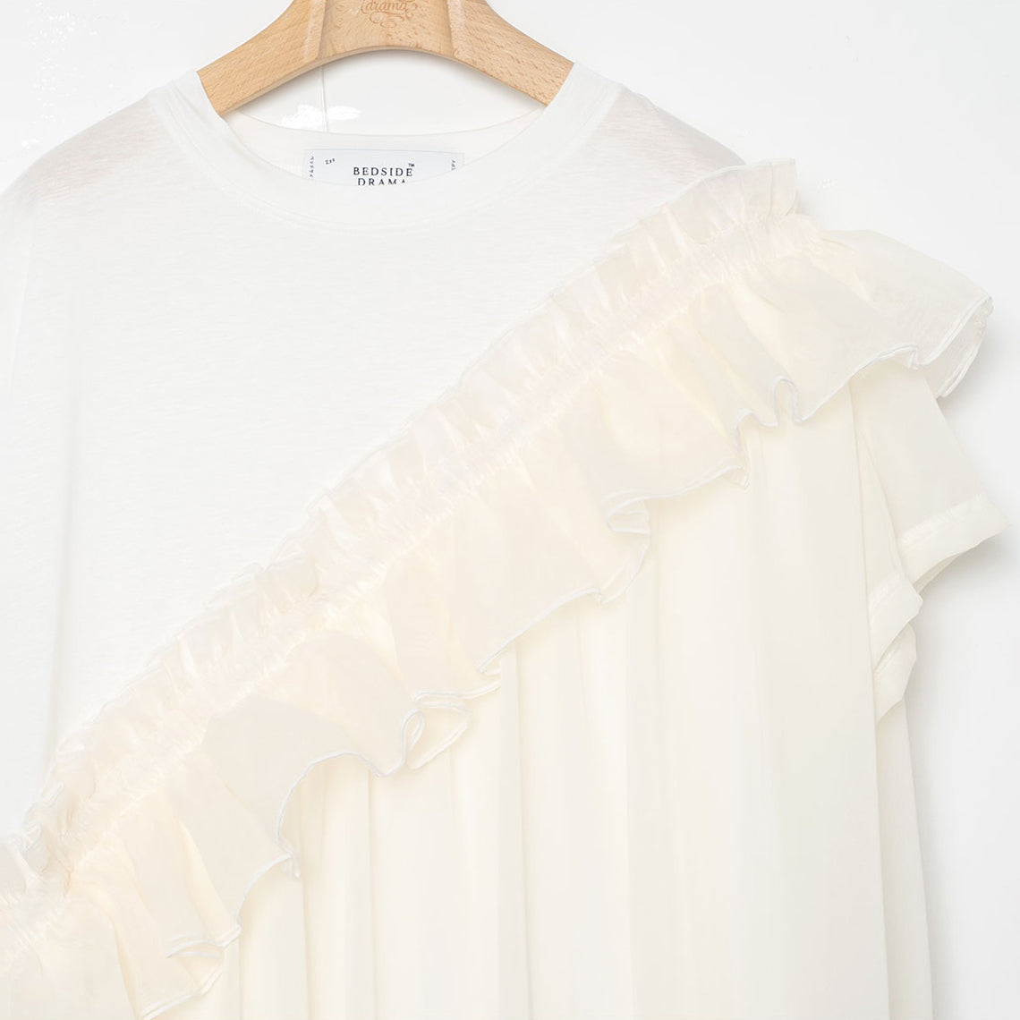 Tutu Frill Tee Dress | Color_White | No_BSD26SS-08_White【BEDSIDEDRAMA_ベッドサイドドラマ】【入荷予定アイテム・入荷連絡可能】