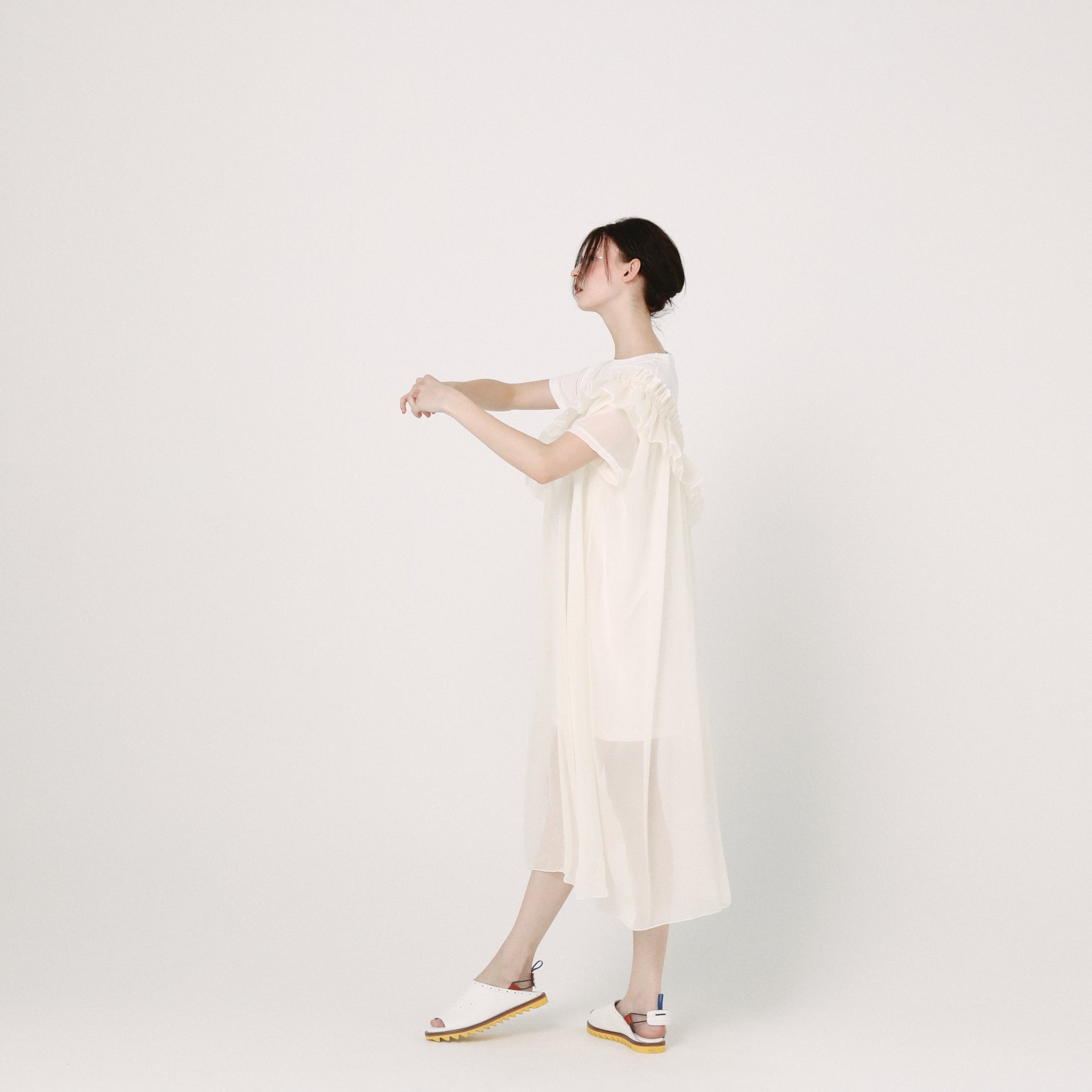 Tutu Frill Tee Dress | Color_White | No_BSD26SS-08_White【BEDSIDEDRAMA_ベッドサイドドラマ】【入荷予定アイテム・入荷連絡可能】