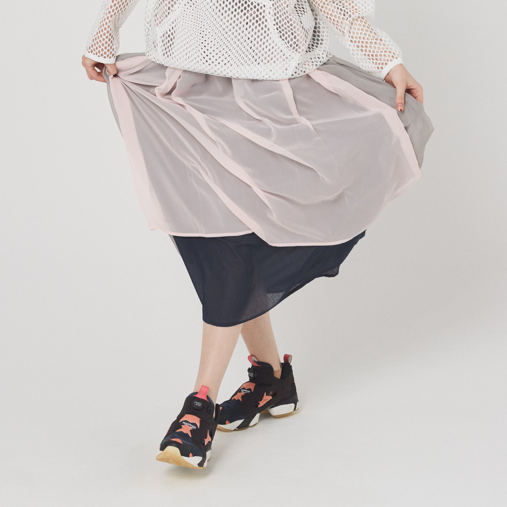 Mirage Layer Skirt | Color_Grey | No_BSD26SS-09_Grey【BEDSIDEDRAMA_ベッドサイドドラマ】【入荷予定アイテム・入荷連絡可能】