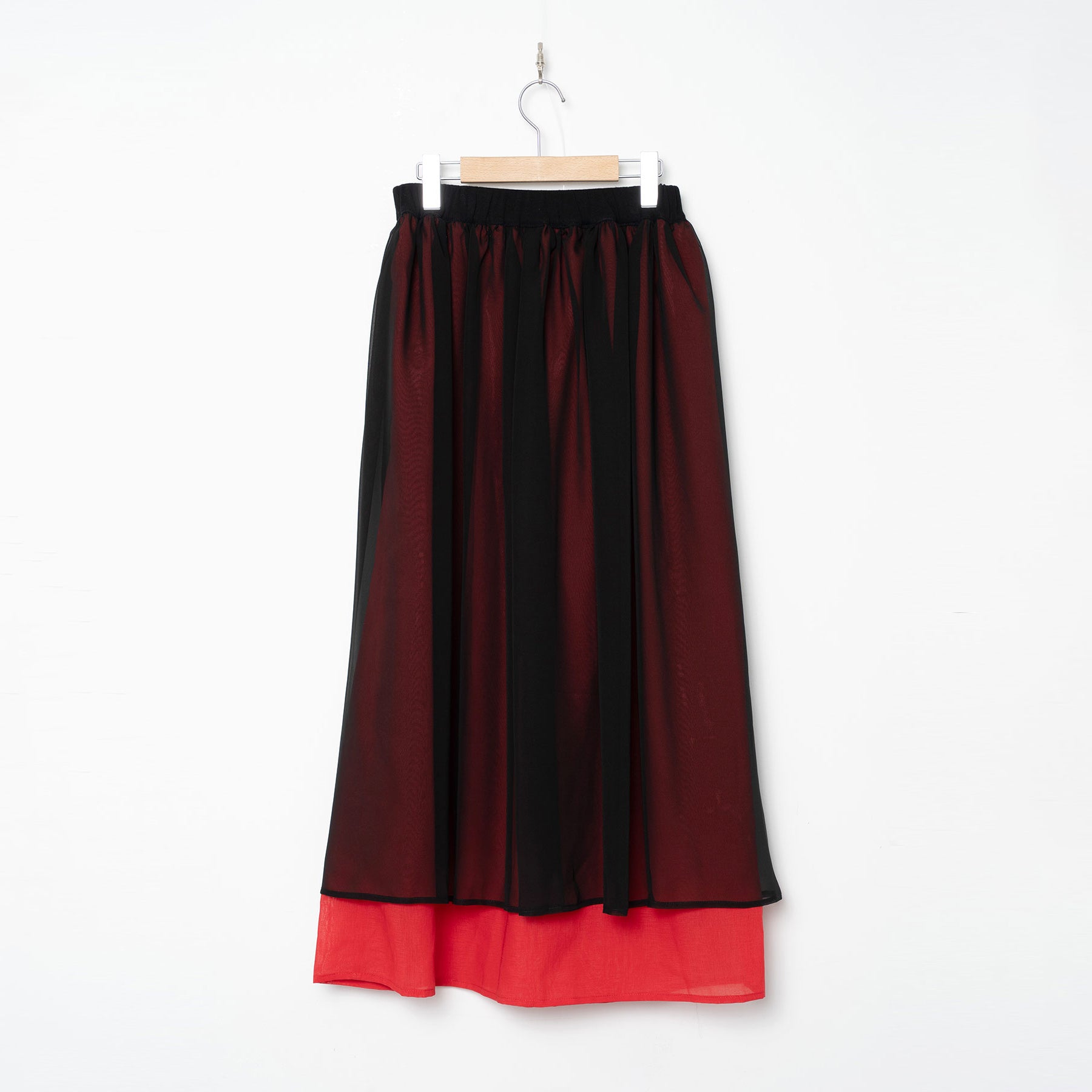 Mirage Layer Skirt | Color_Black | No_BSD26SS-09_Black【BEDSIDEDRAMA_ベッドサイドドラマ】【入荷予定アイテム・入荷連絡可能】