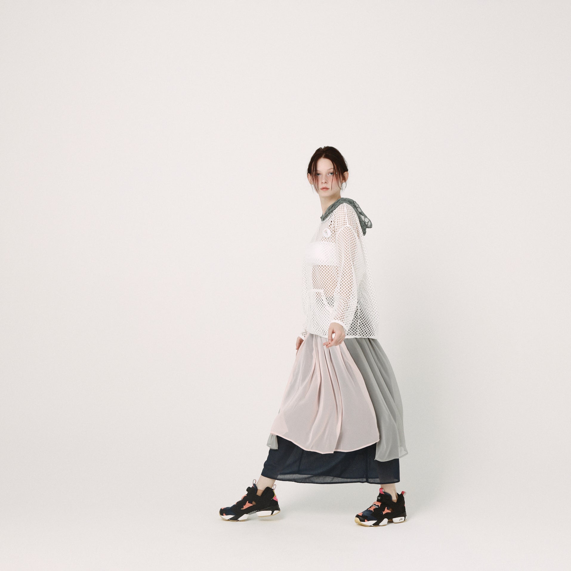 Mirage Layer Skirt | Color_Grey | No_BSD26SS-09_Grey【BEDSIDEDRAMA_ベッドサイドドラマ】【入荷予定アイテム・入荷連絡可能】