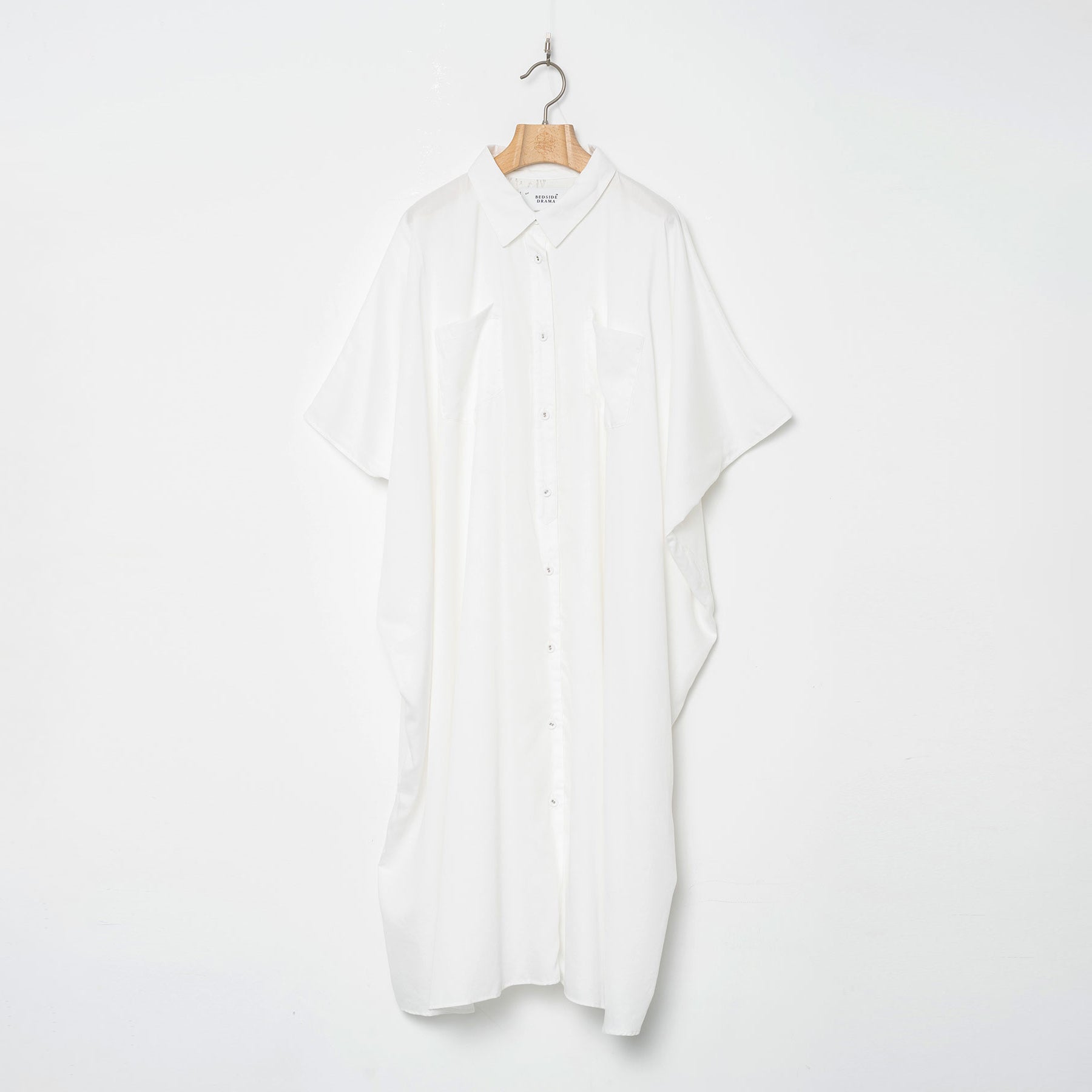 Dancing Lace poncho shirt | Color_White | No_BSD26SS-10_White【BEDSIDEDRAMA_ベッドサイドドラマ】【入荷予定アイテム・入荷連絡可能】