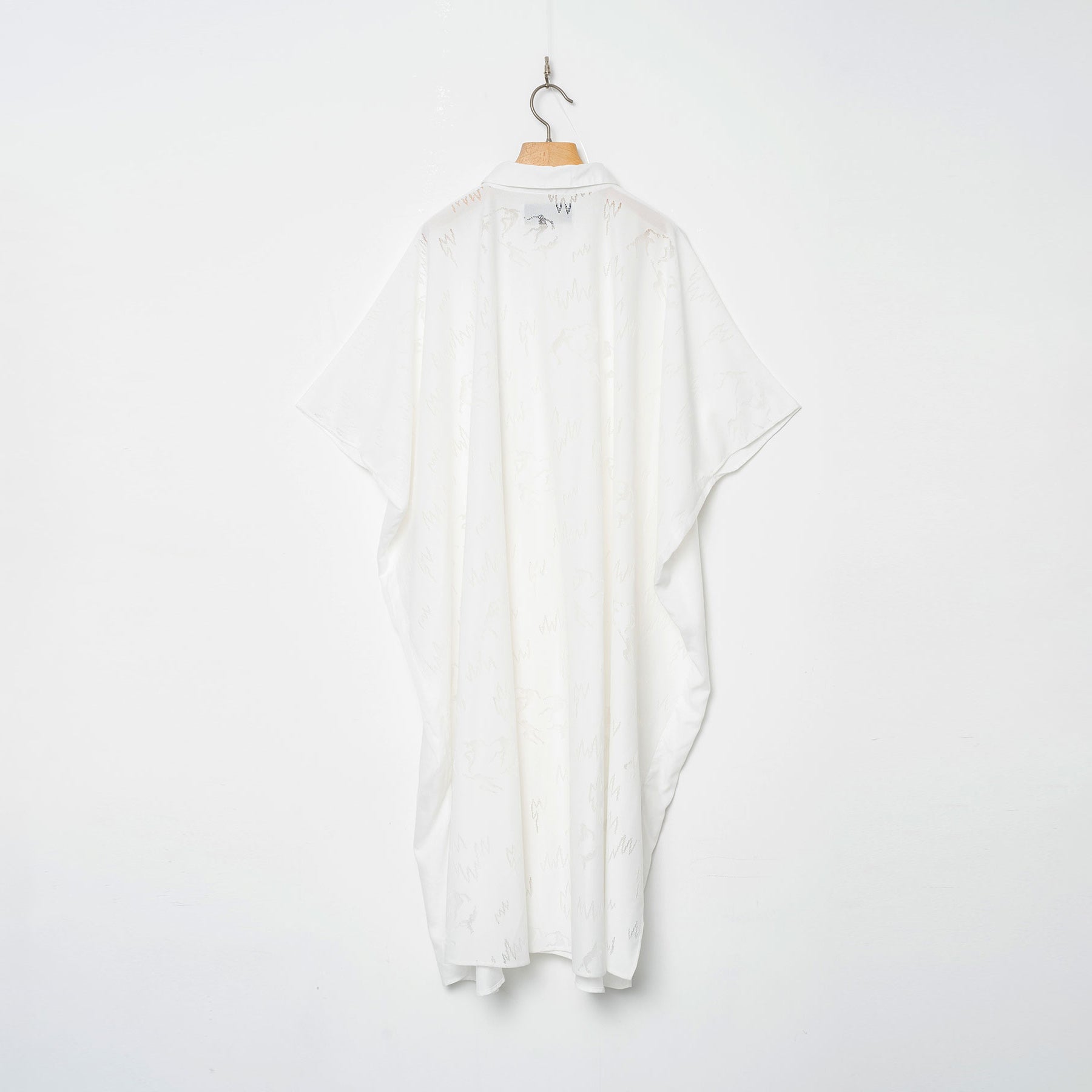 Dancing Lace poncho shirt | Color_White | No_BSD26SS-10_White【BEDSIDEDRAMA_ベッドサイドドラマ】【入荷予定アイテム・入荷連絡可能】