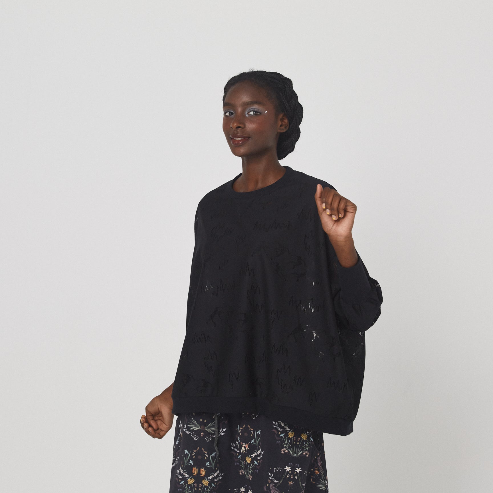 Dancing Lace Pullover | Color_Black | No_BSD26SS-11_Black【BEDSIDEDRAMA_ベッドサイドドラマ】【入荷予定アイテム・入荷連絡可能】