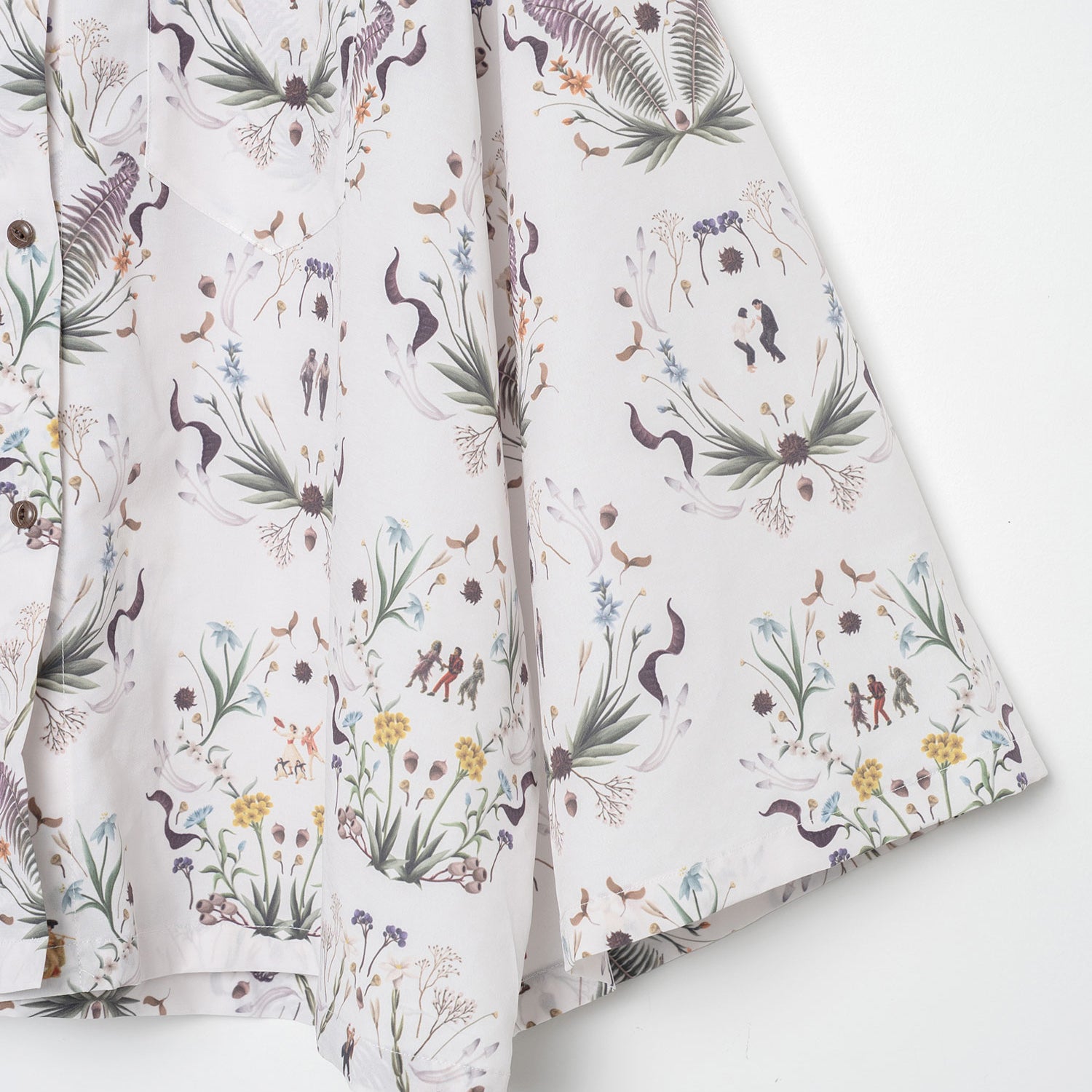 Dance In The Garden Cape Shirt | Color_Natural | No_BSD26SS-16_Natural【BEDSIDEDRAMA_ベッドサイドドラマ】【入荷予定アイテム・入荷連絡可能】