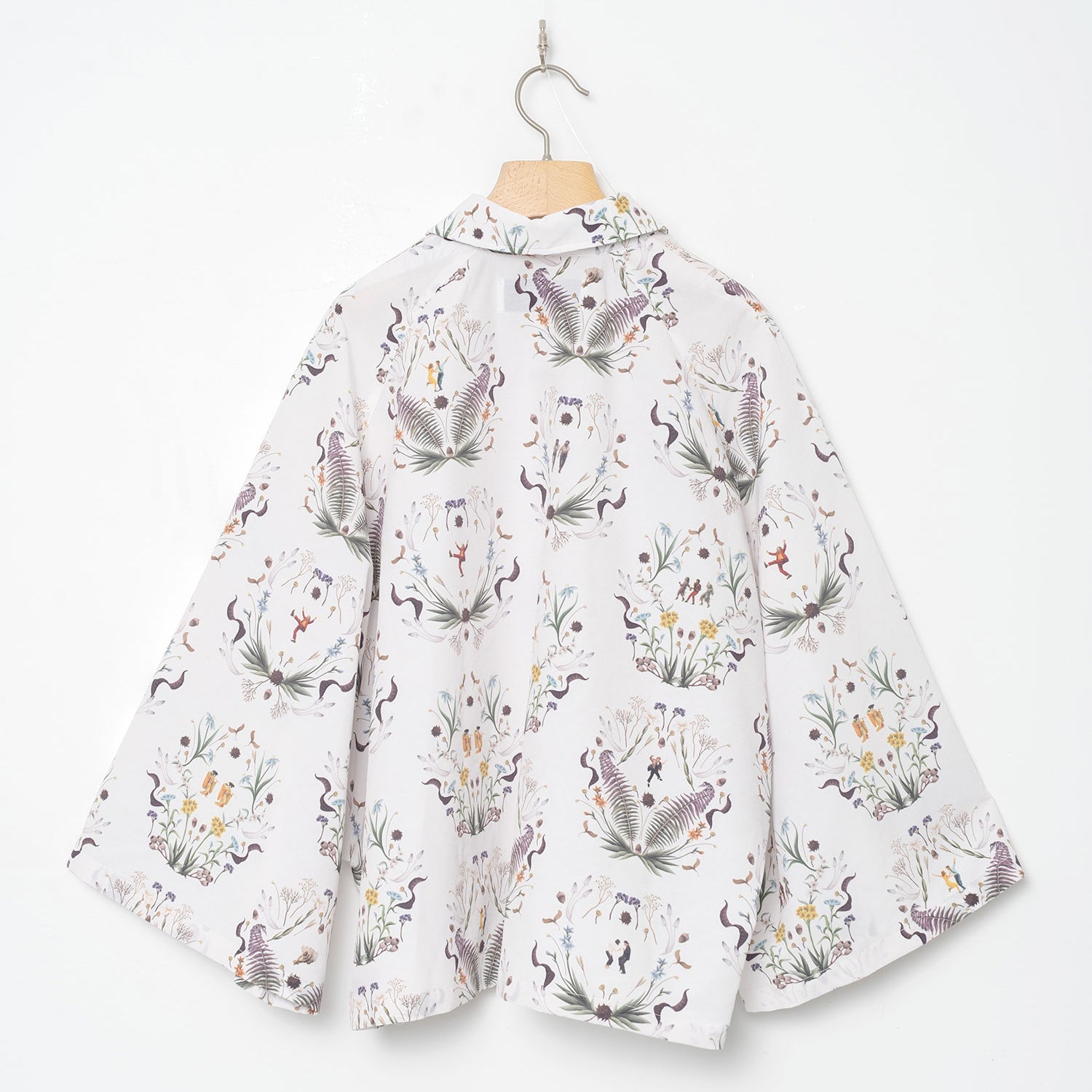 Dance In The Garden Cape Shirt | Color_Natural | No_BSD26SS-16_Natural【BEDSIDEDRAMA_ベッドサイドドラマ】【入荷予定アイテム・入荷連絡可能】