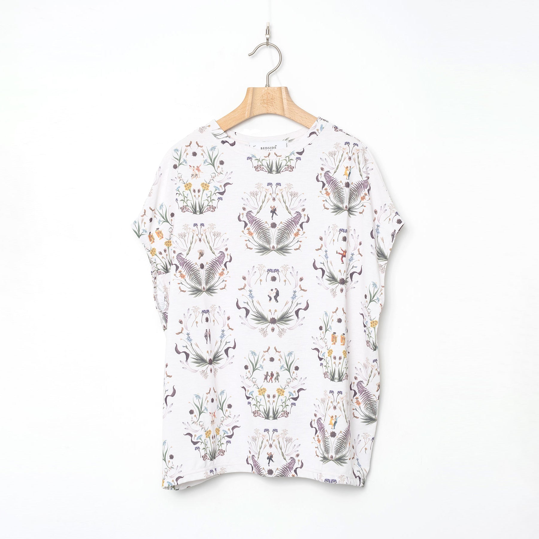 Dance In The Garden Tee | Color_Natural | No_BSD26SS-18_Natural【BEDSIDEDRAMA_ベッドサイドドラマ】【入荷予定アイテム・入荷連絡可能】