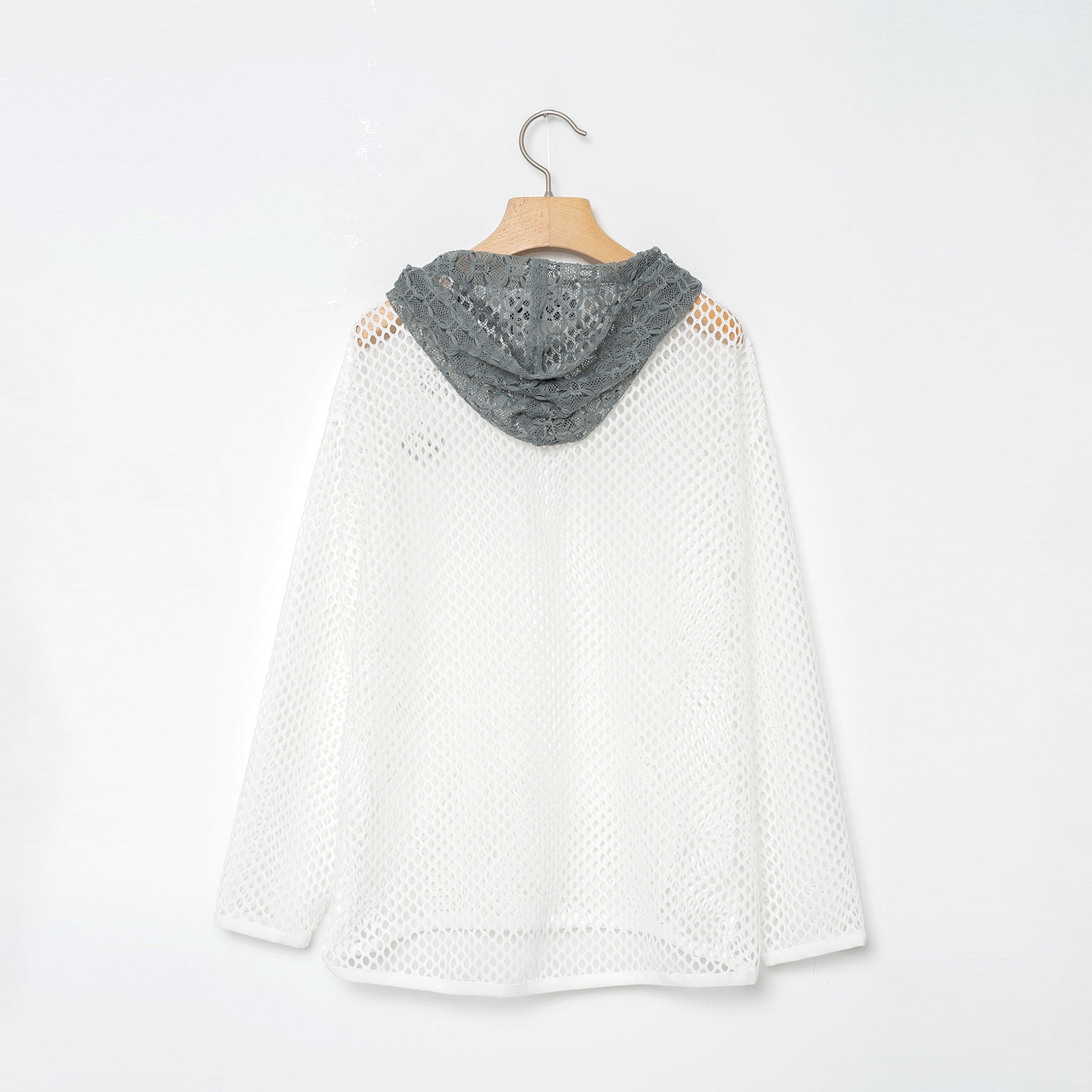 Ultra Mesh Hoodie | Color_White | No_BSD26SS-20_White【BEDSIDEDRAMA_ベッドサイドドラマ】【入荷予定アイテム・入荷連絡可能】