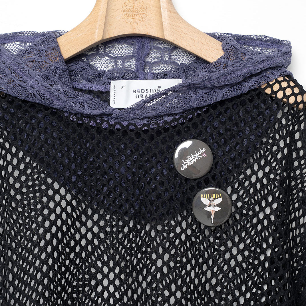 Ultra Mesh Hoodie | Color_Black | No_BSD26SS-20_Black【BEDSIDEDRAMA_ベッドサイドドラマ】【入荷予定アイテム・入荷連絡可能】