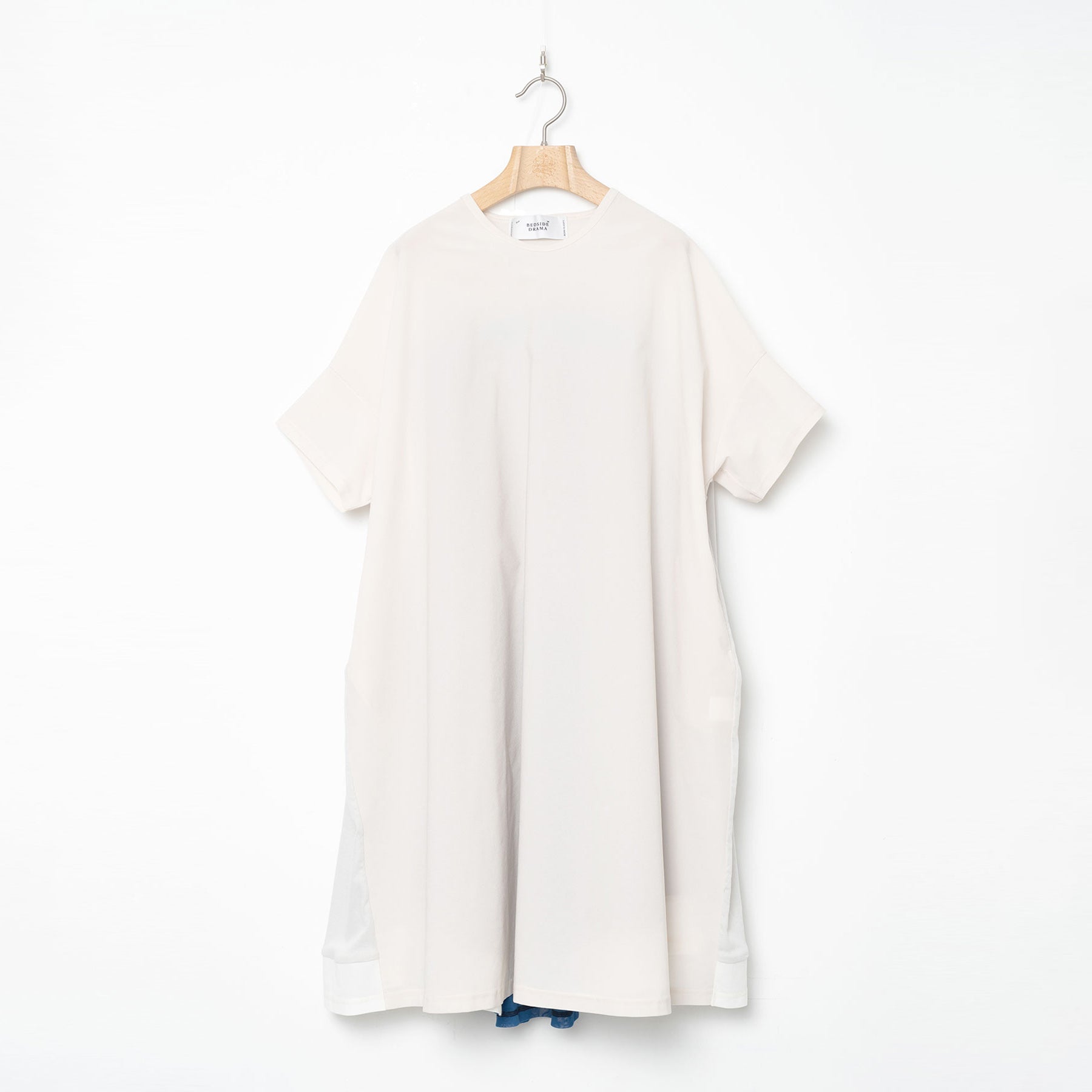 Draped Maxi Tee Dress | Color_L Grey | No_BSD26SS-22_L Grey【BEDSIDEDRAMA_ベッドサイドドラマ】【入荷予定アイテム・入荷連絡可能】