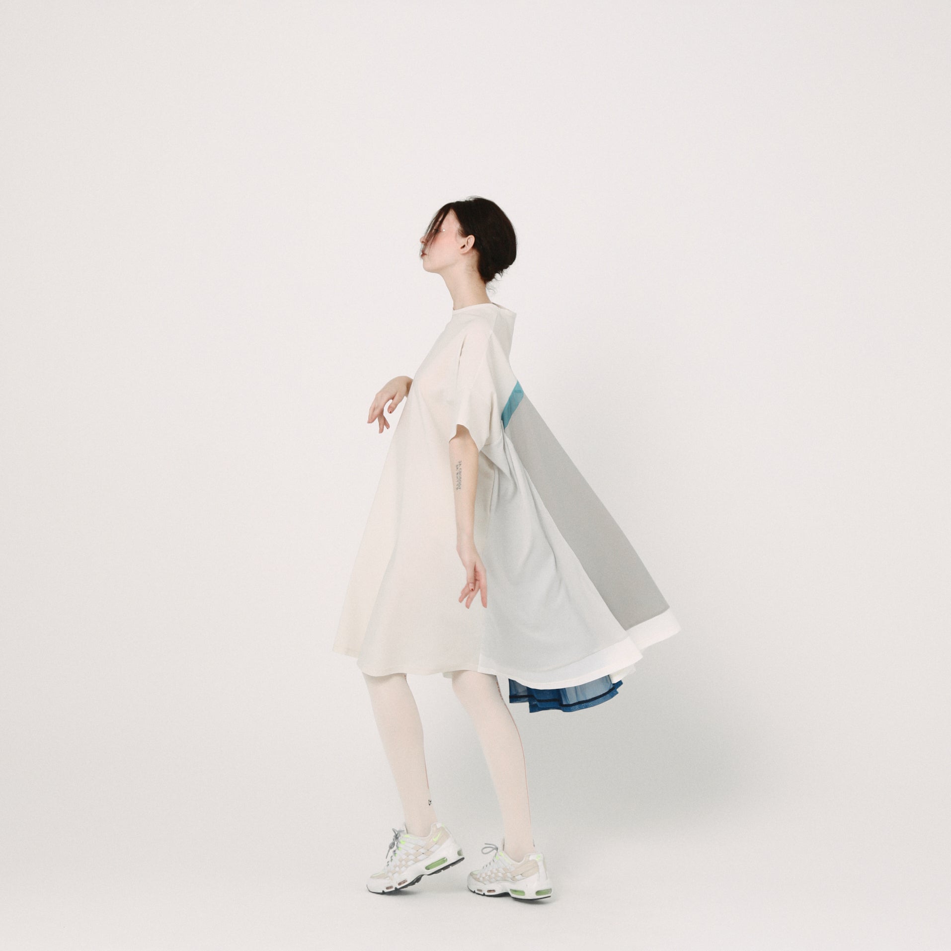 Draped Maxi Tee Dress | Color_L Grey | No_BSD26SS-22_L Grey【BEDSIDEDRAMA_ベッドサイドドラマ】【入荷予定アイテム・入荷連絡可能】