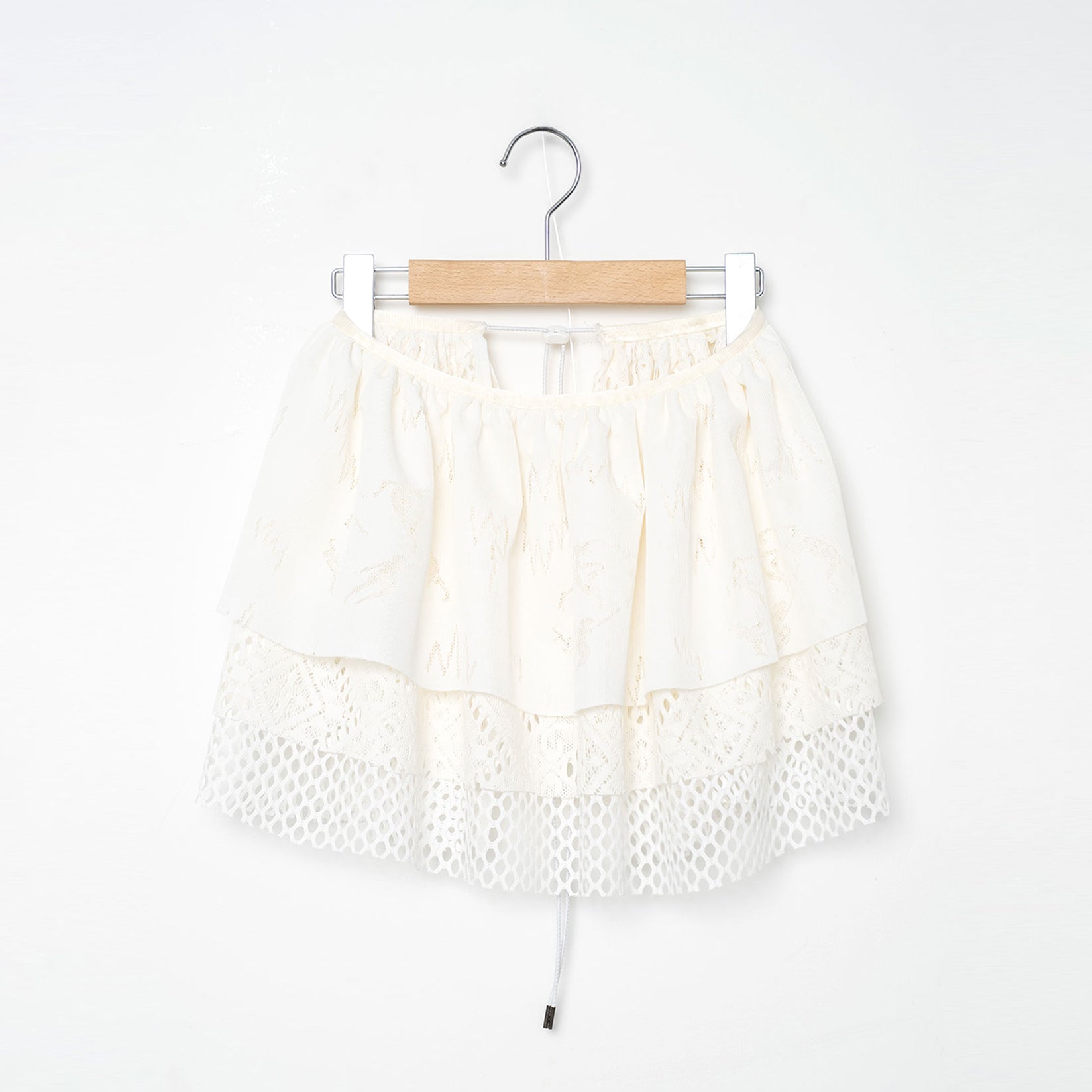 Frill Collar and Wrap Tutu Skirt | Color_White | No_BSD26SS-26_White【BEDSIDEDRAMA_ベッドサイドドラマ】【入荷予定アイテム・入荷連絡可能】