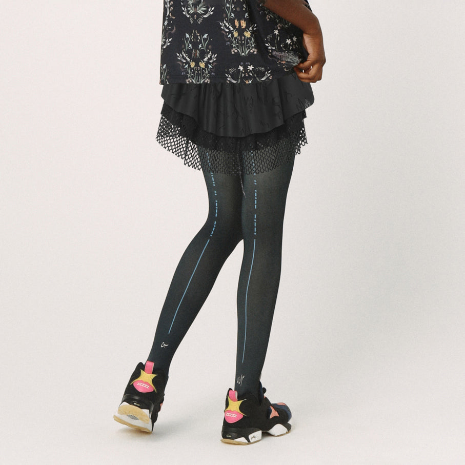 Frill Collar and Wrap Tutu Skirt– Black | BEDSIDEDRAMA