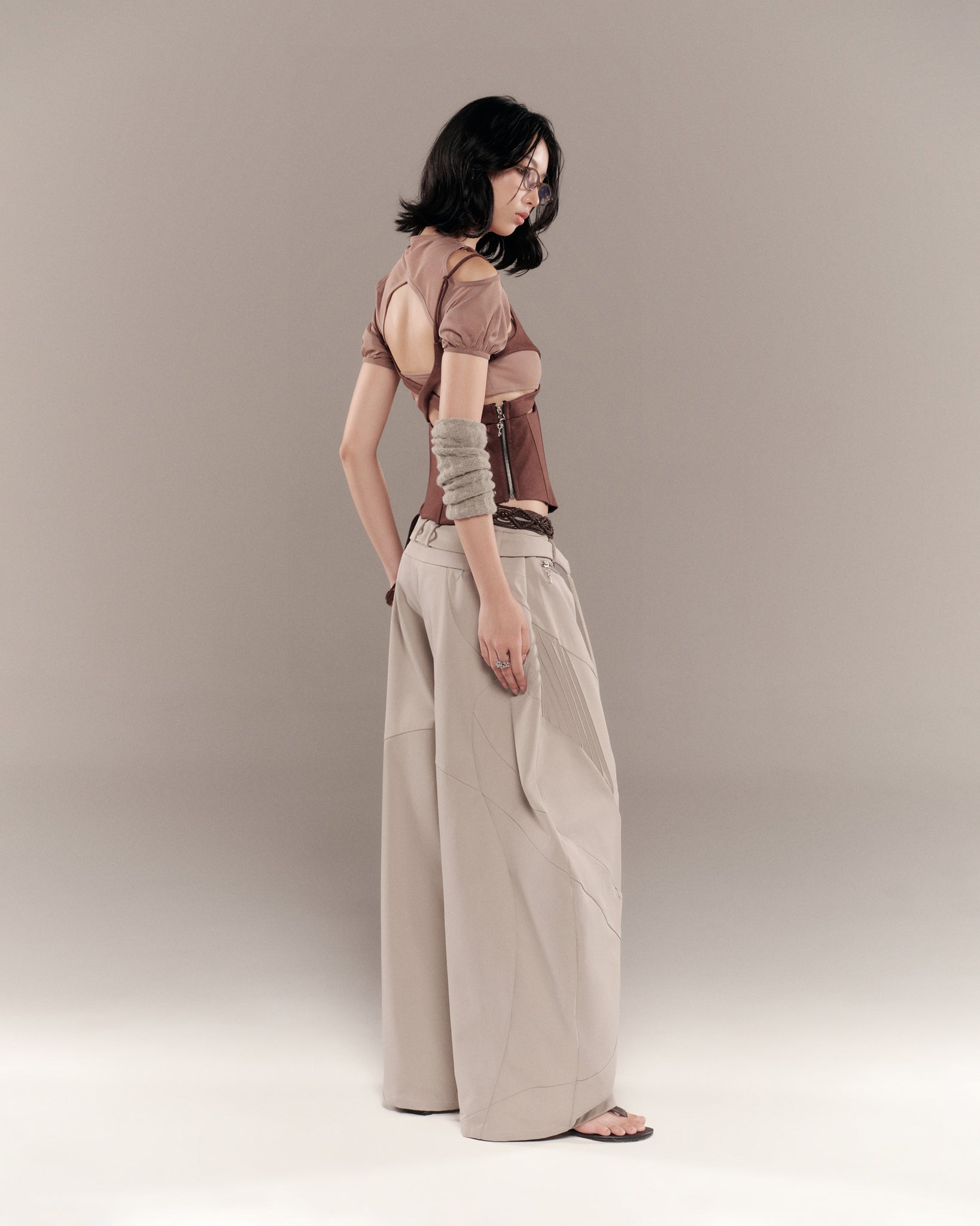 CHARMESH TOP (BROWN) | Bunny Hill Concept