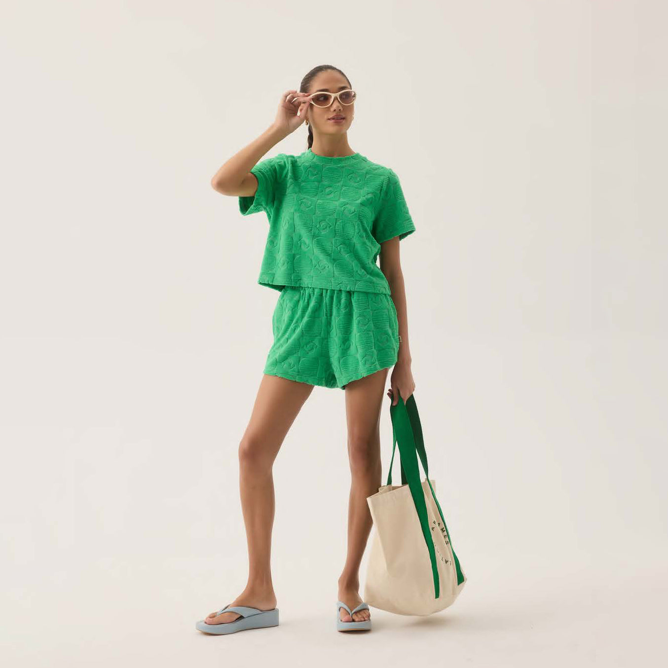 CRUISE TDOLPHINE TERRY SORTS | Color_Tropical Green  | No_251211517_Tropical Green 【ARAMINTA JAMES_アラミンタジェームス】【入荷予定アイテム・入荷連絡可能】