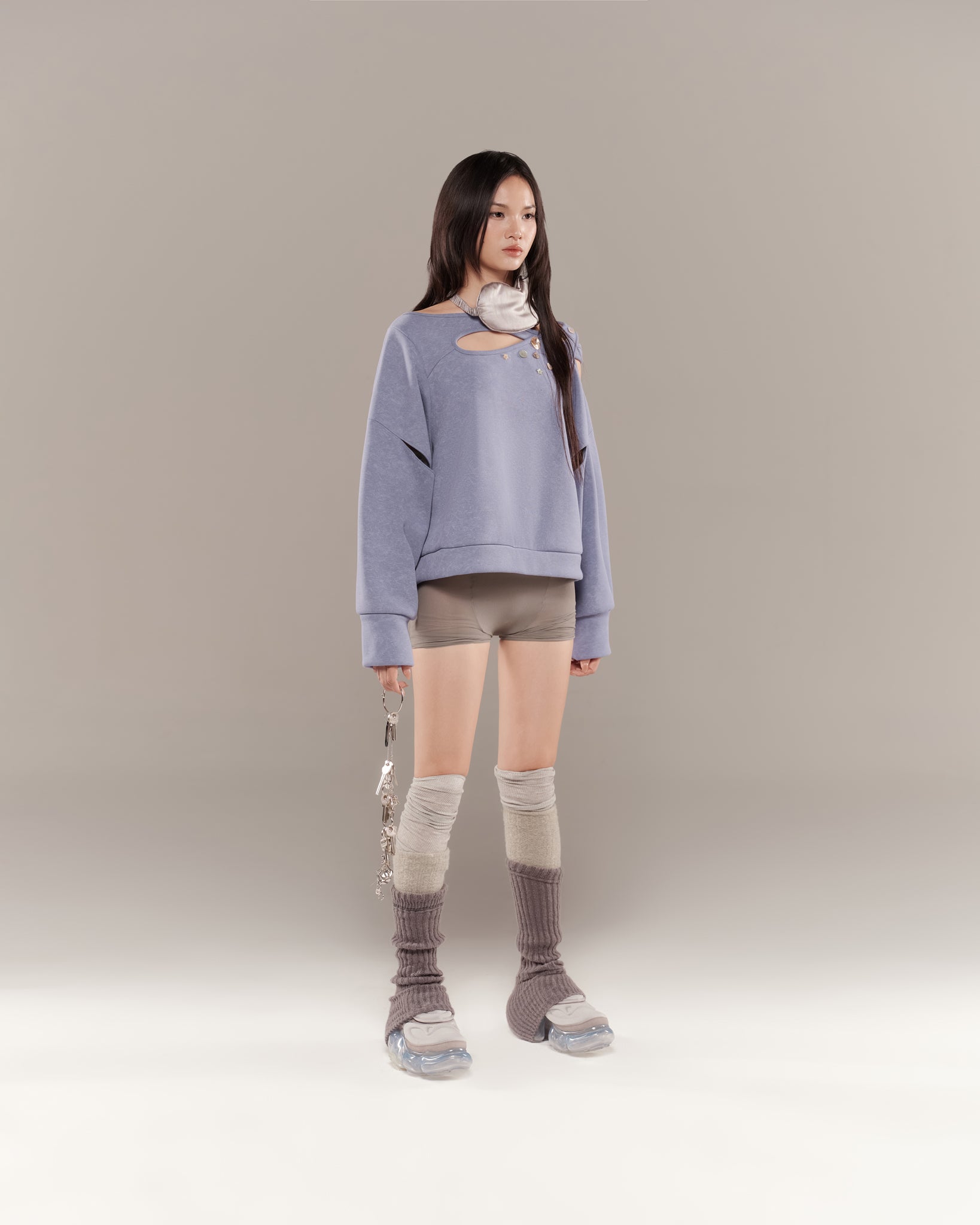 CHARO SWEATER (PURPLE BLUE) | Bunny Hill Concept