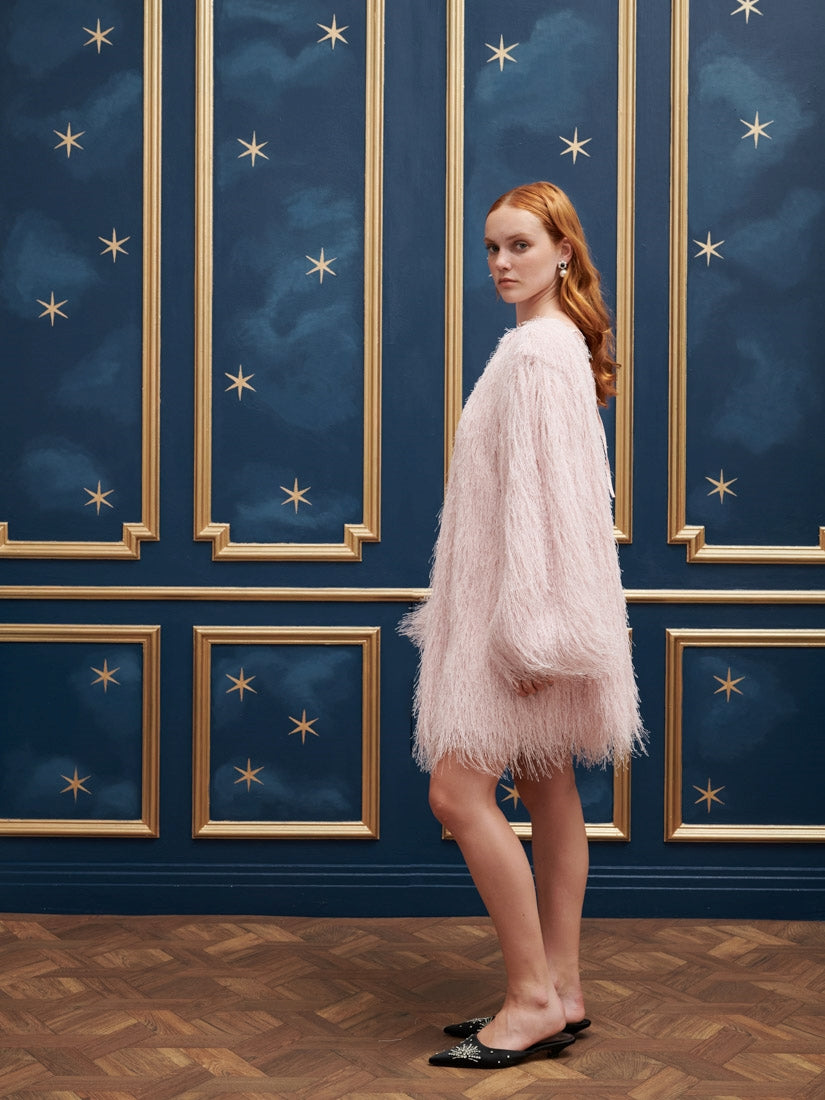 30SJ03DR2138PNK | Goodness Fringe Mini Dress【SISTER JANE_シスター