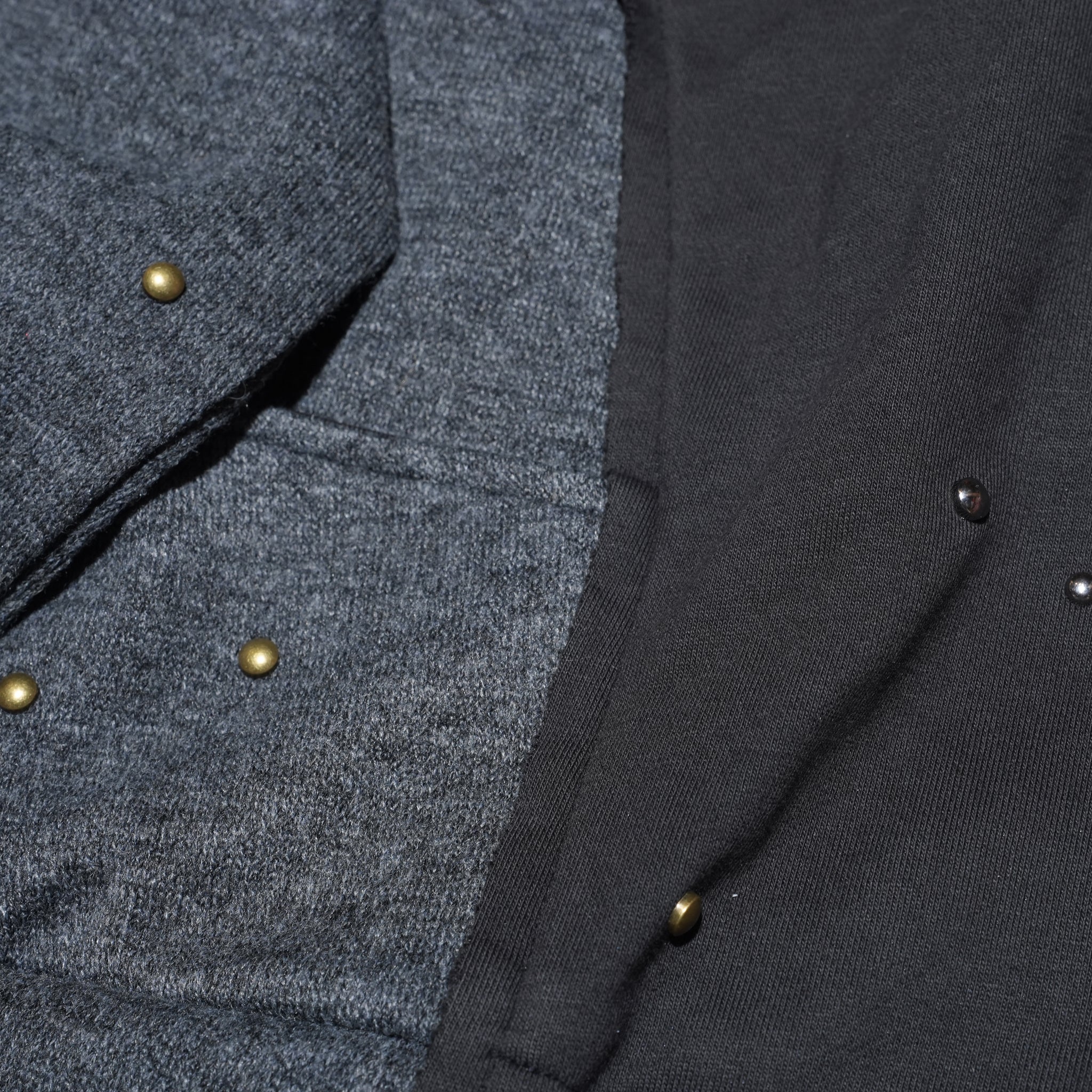 (A)crypsis® “High-Density Handcrafted Starry Sky Jewelry-Detail Structured Zipper Jacket” in Dark Gray | (A)CRYPSIS®