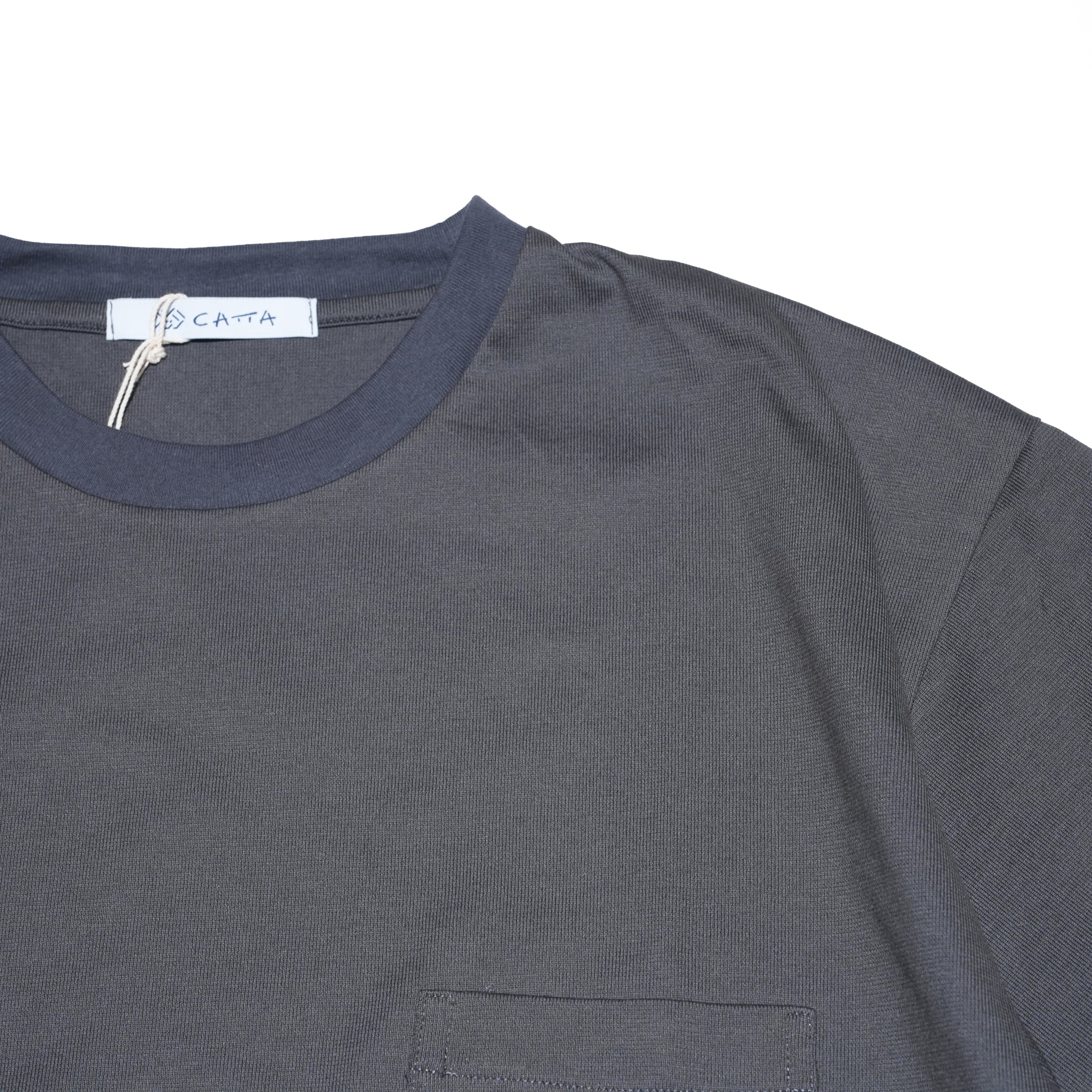 AMERICAN CREW NECK PKT T-SHIRT-BALANCIRCULAR – Gray | CATTA SHIRTS