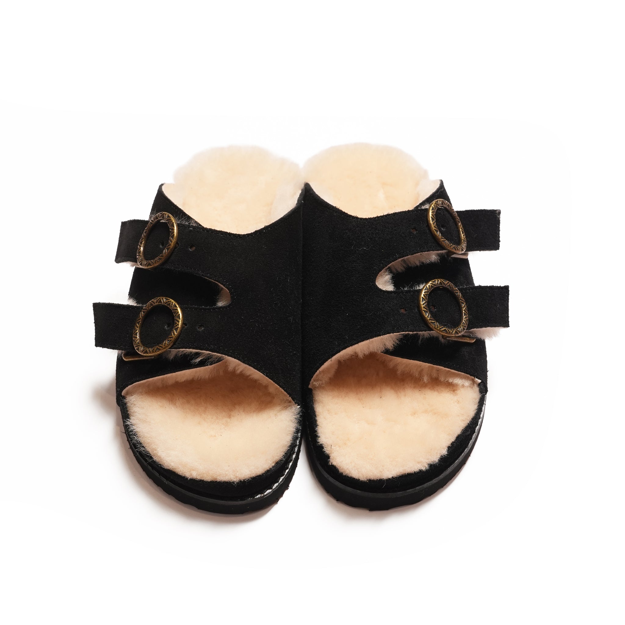 EASY WARM BELTED SLIDE | Color_Black / Brown | No_CM26D002【Commodities_コモディティーズ】