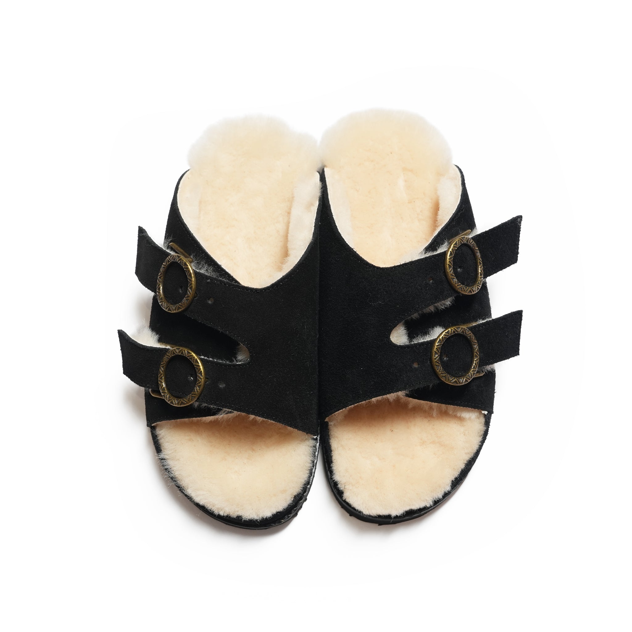 EASY WARM BELTED SLIDE | Color_Black / Brown | No_CM26D002【Commodities_コモディティーズ】