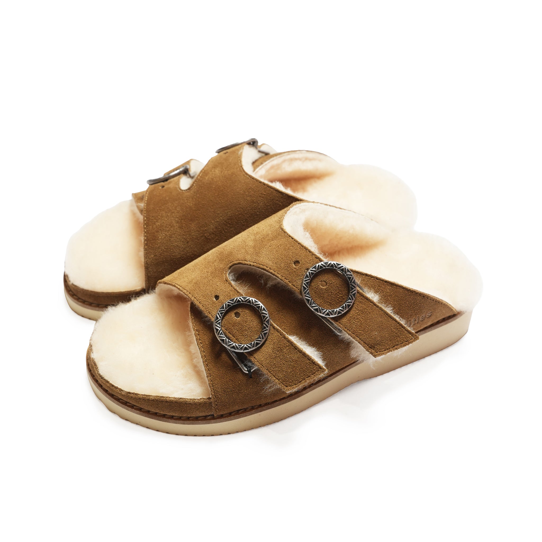 EASY WARM BELTED SLIDE | Color_Black / Brown | No_CM26D002【Commodities_コモディティーズ】