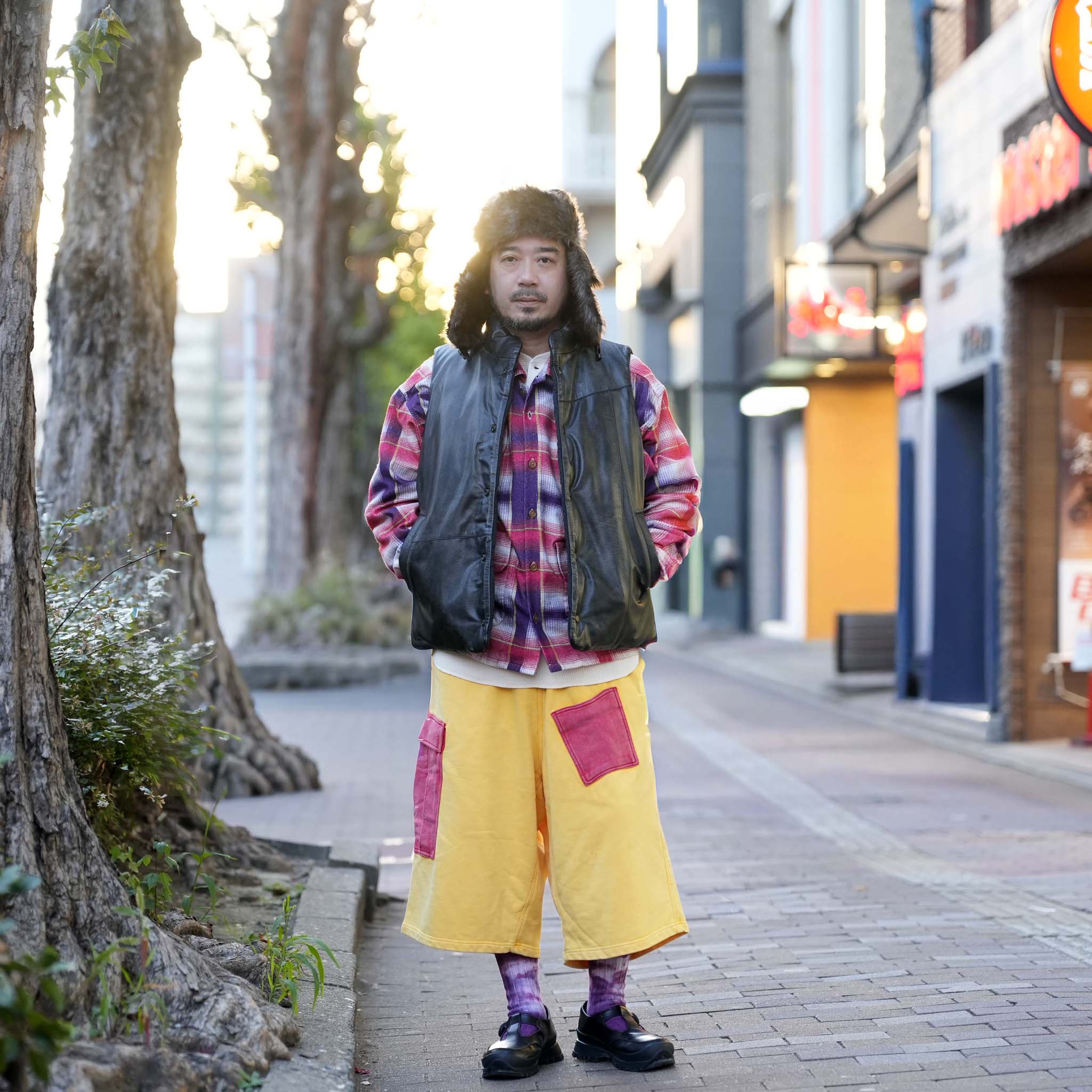 Double Arch pants | Color:Yellow-Red | 【IMPRESTORE_インプレストア】