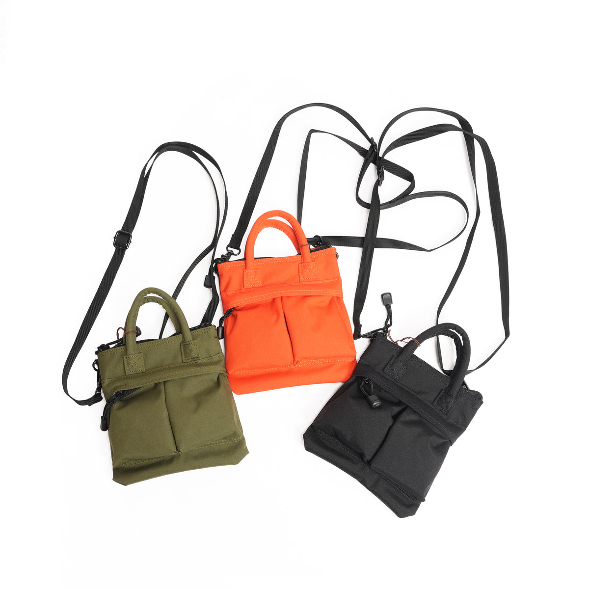 Mini Helmet Bag – Orange / Olive / Black | PENNYS