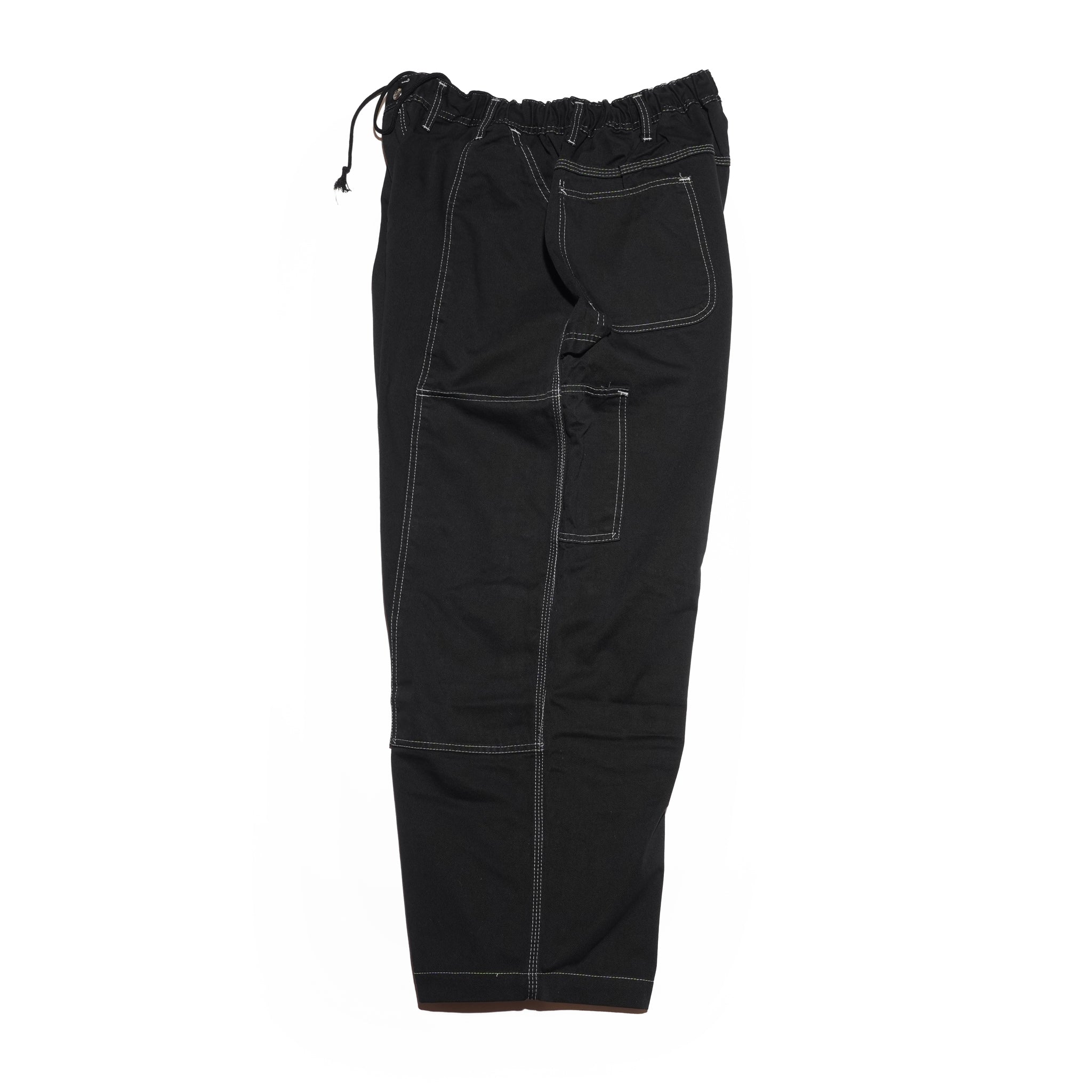 =BIG PAINTER_DOUBLE KNEE= – Dyed Black | ODDMENT