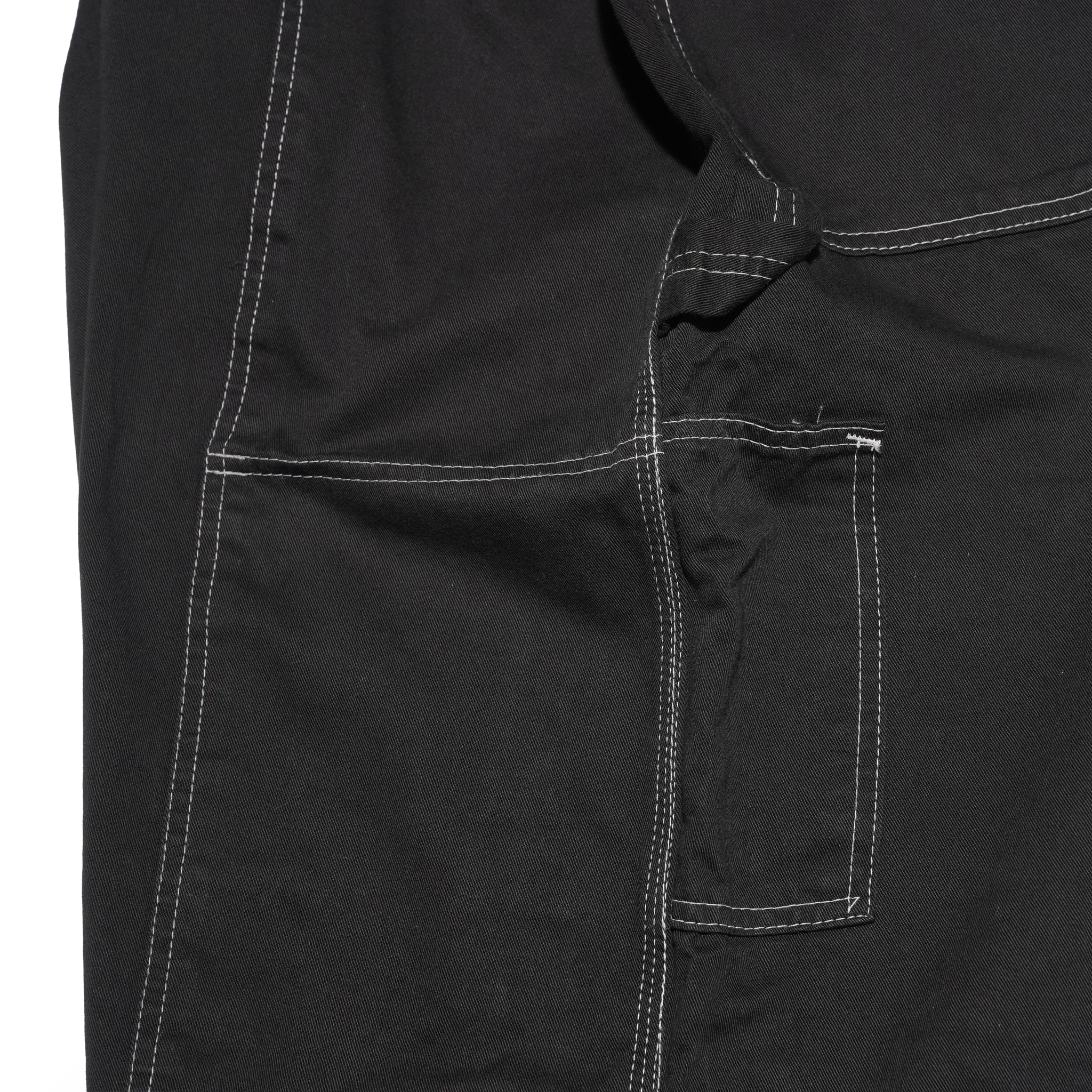 =BIG PAINTER_DOUBLE KNEE= – Dyed Black | ODDMENT