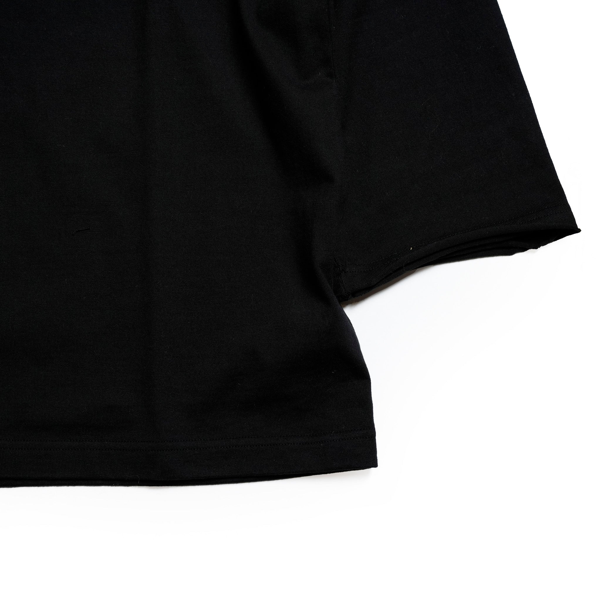 Seivson X (A)crypsis® MA-1 Multi-Processed Asymmetric Pleated T-Shirt ㄧ Black | Size:Free【(A)CRYPSIS®】【SEIVSON_セイヴソン】