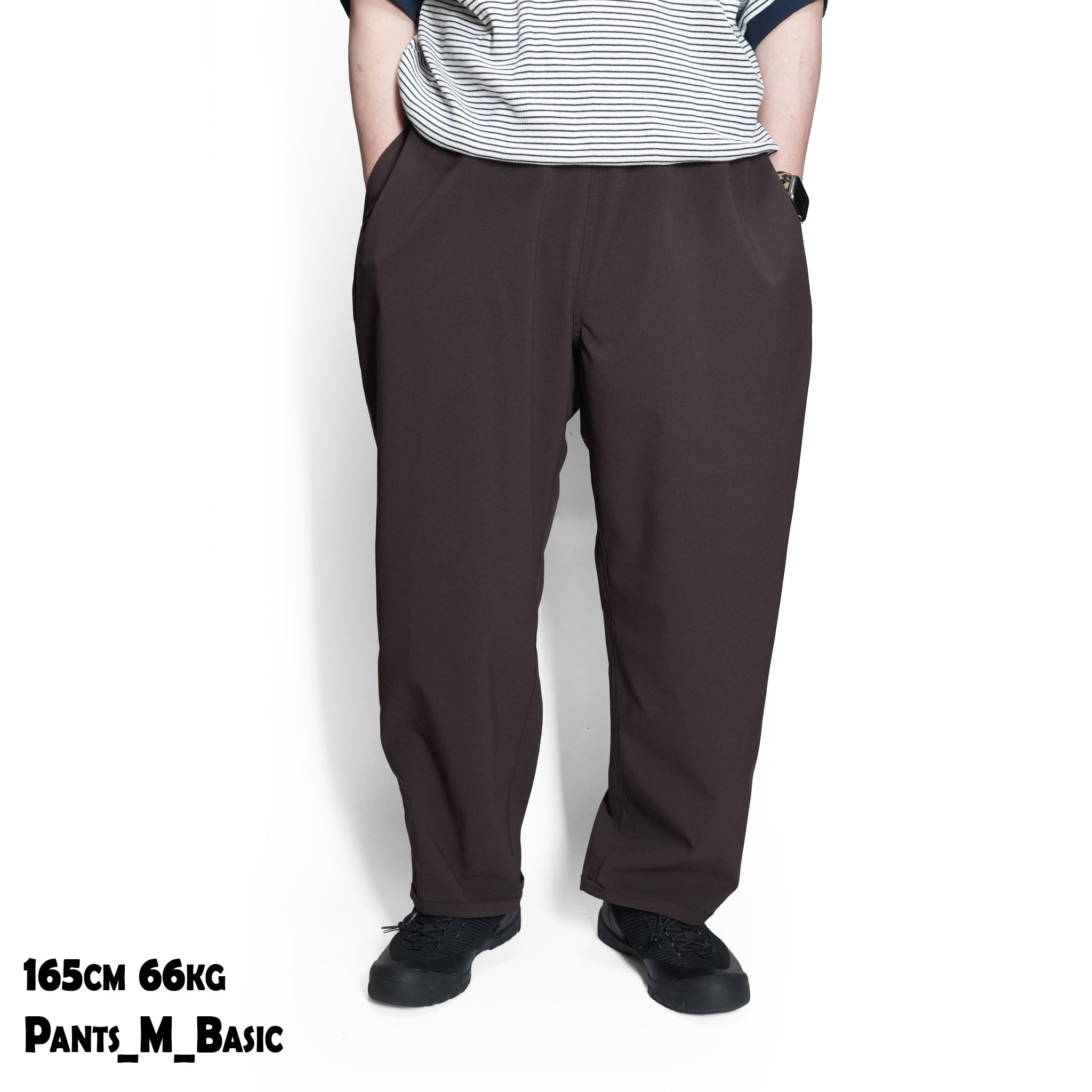 P.H.M.EASY PANTS_BASIC  – Brown | POWDERHORN MOUNTAINEERING