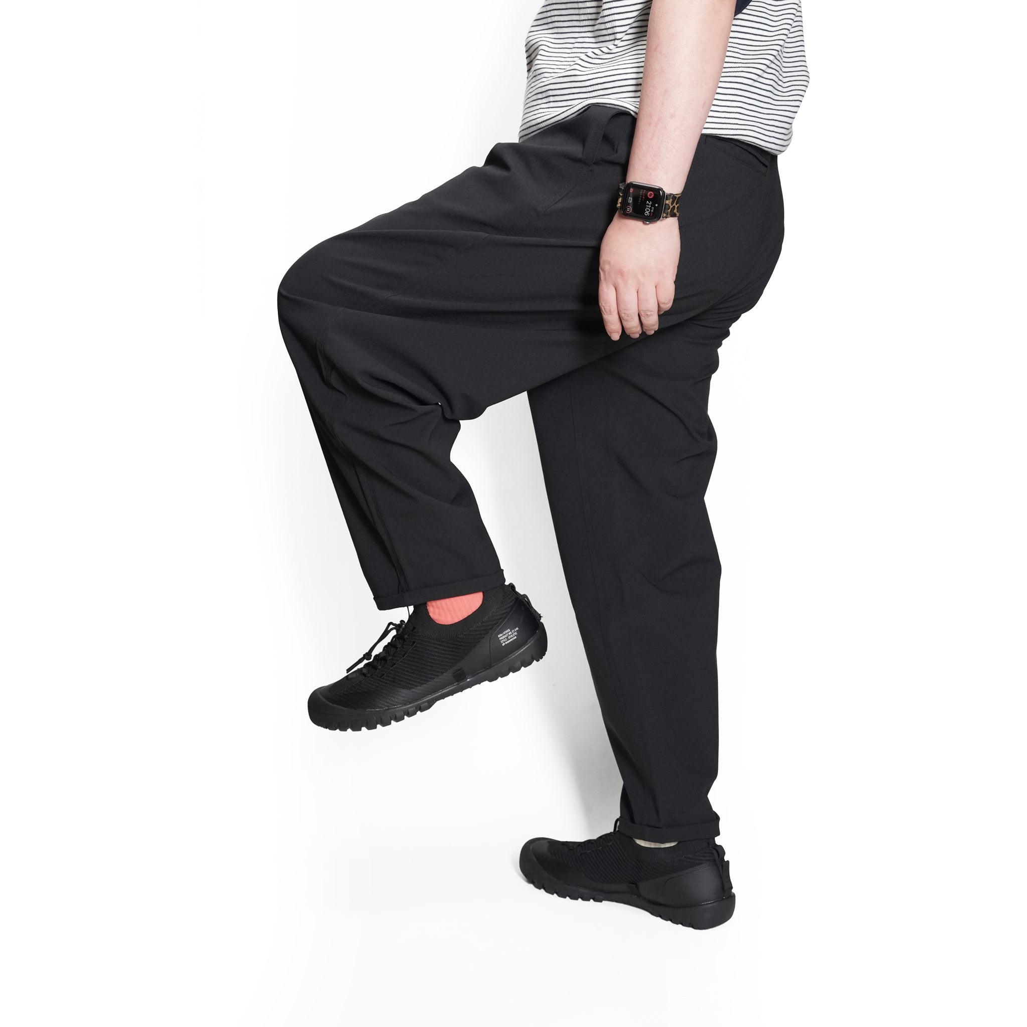 P.H.M.EASY PANTS_TAPERED – Black | POWDERHORN MOUNTAINEERING