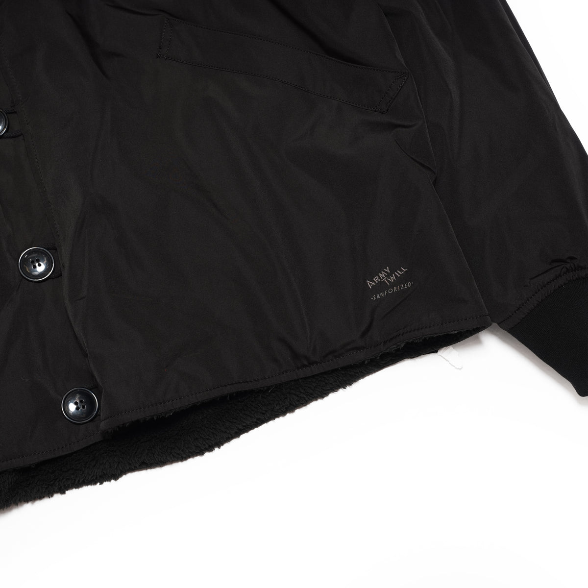 PeWeather Reversible Blouson – Black | ARMY TWILL