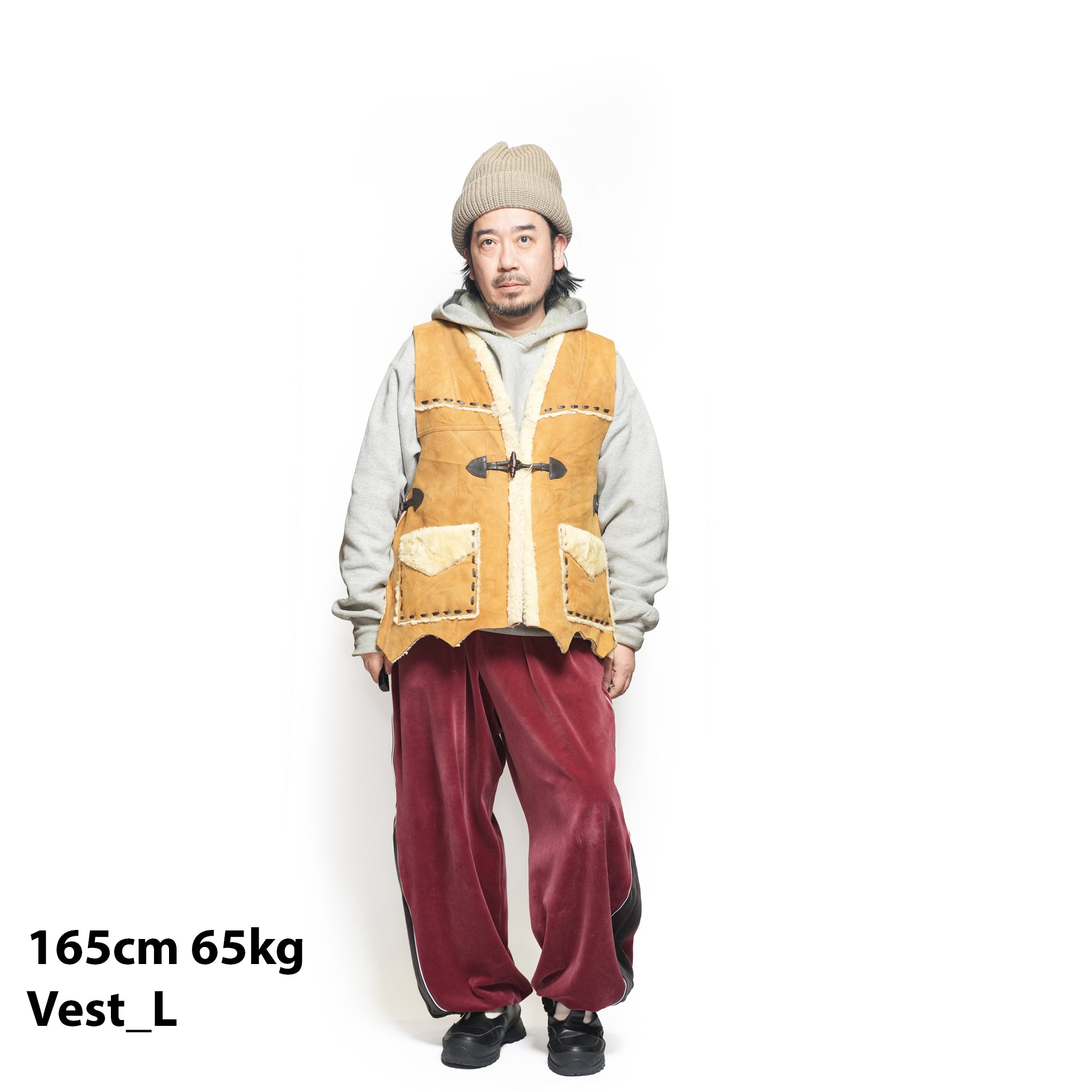 IGLOO MOUTON VEST | Color_C | Size_L | No_RV2601701【NASNGWAM_ナスングワム】