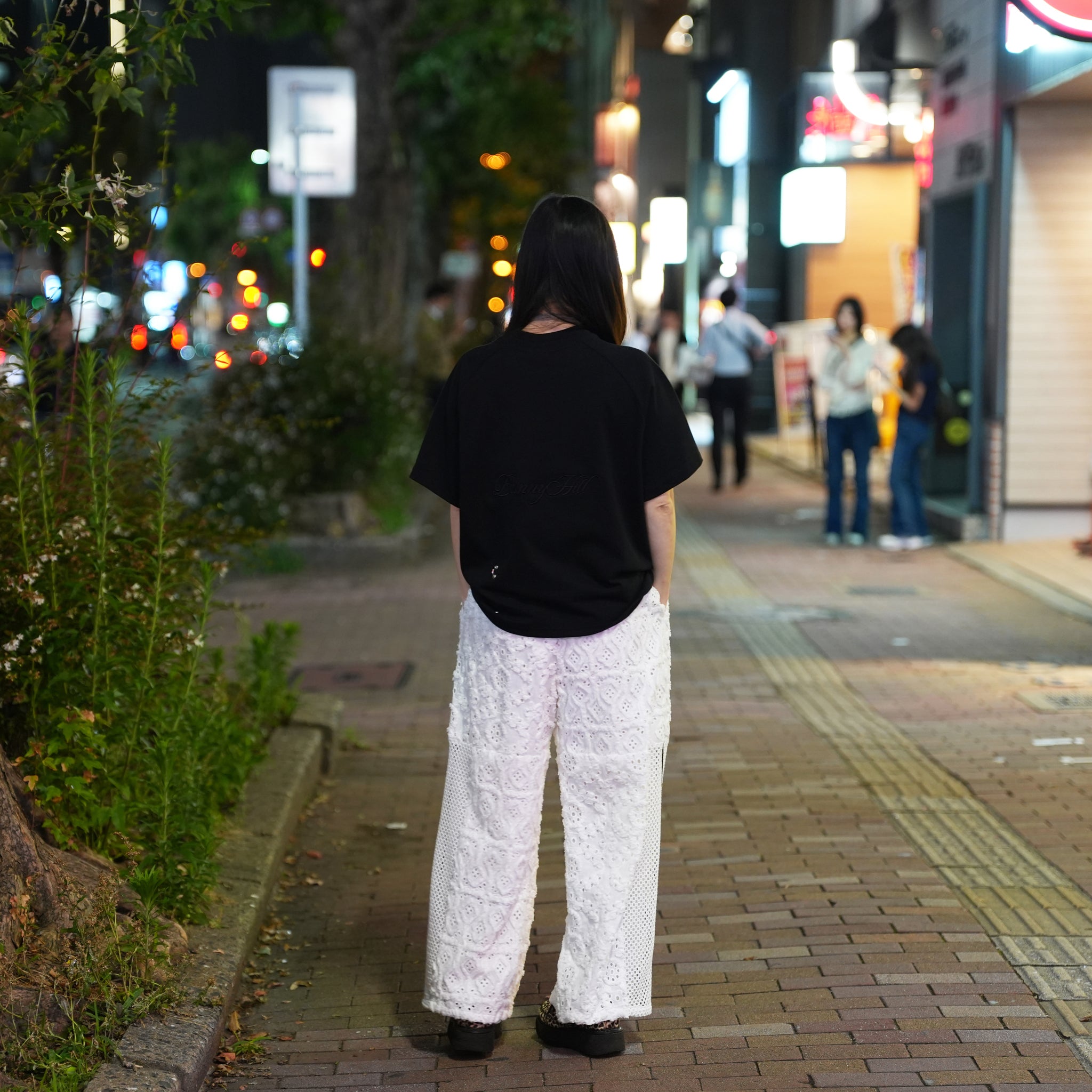 エンブロイダリーレースパッチパンツ – White | REHERSALL